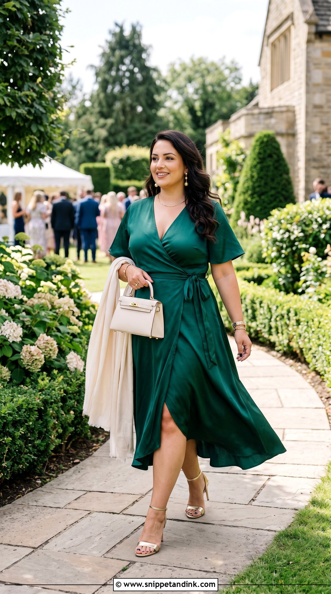 Green Wrap Wedding Sundress Outfit - Snippet and Ink - 20 Wedding Sundress Ideas