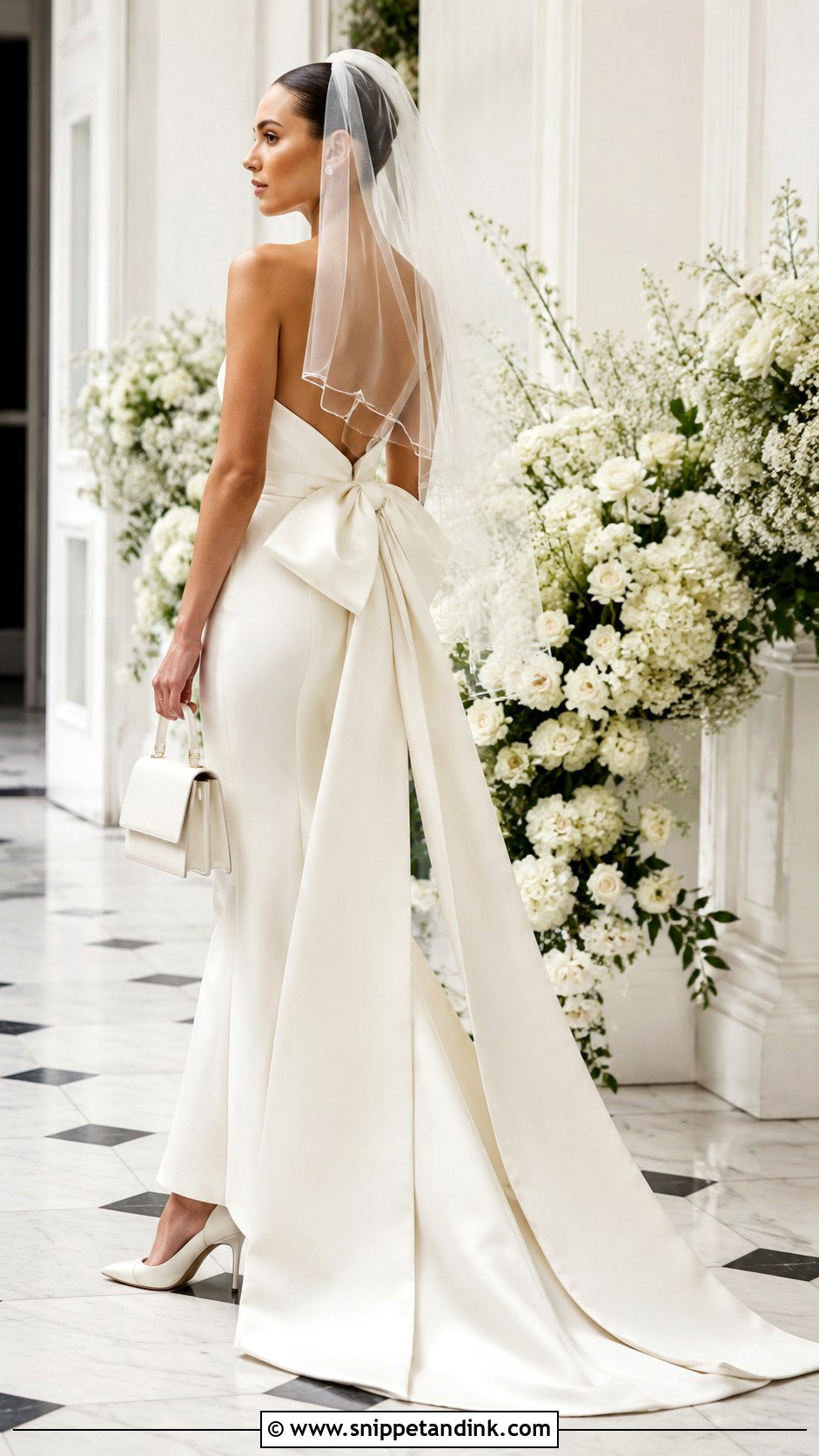 Gucci Bow Back Wedding Dress - Snippet and Ink - 20 Gucci Wedding Dress Ideas