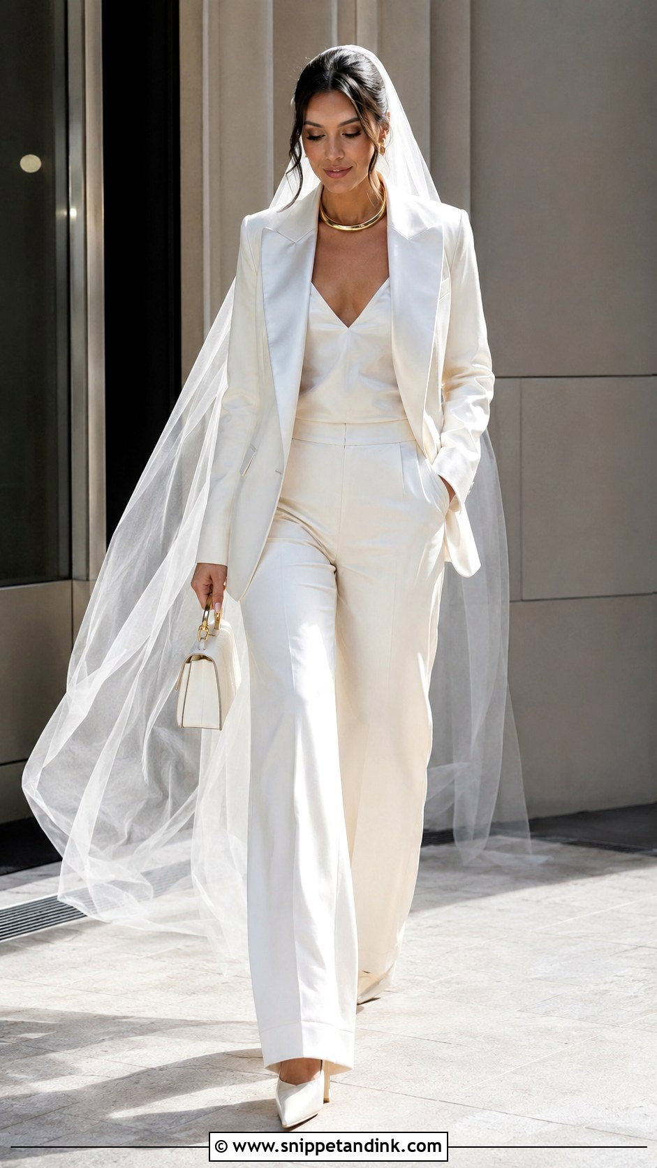Gucci Bridal Pantsuit Wedding Outfit - Snippet and Ink - 20 Gucci Wedding Dress Ideas