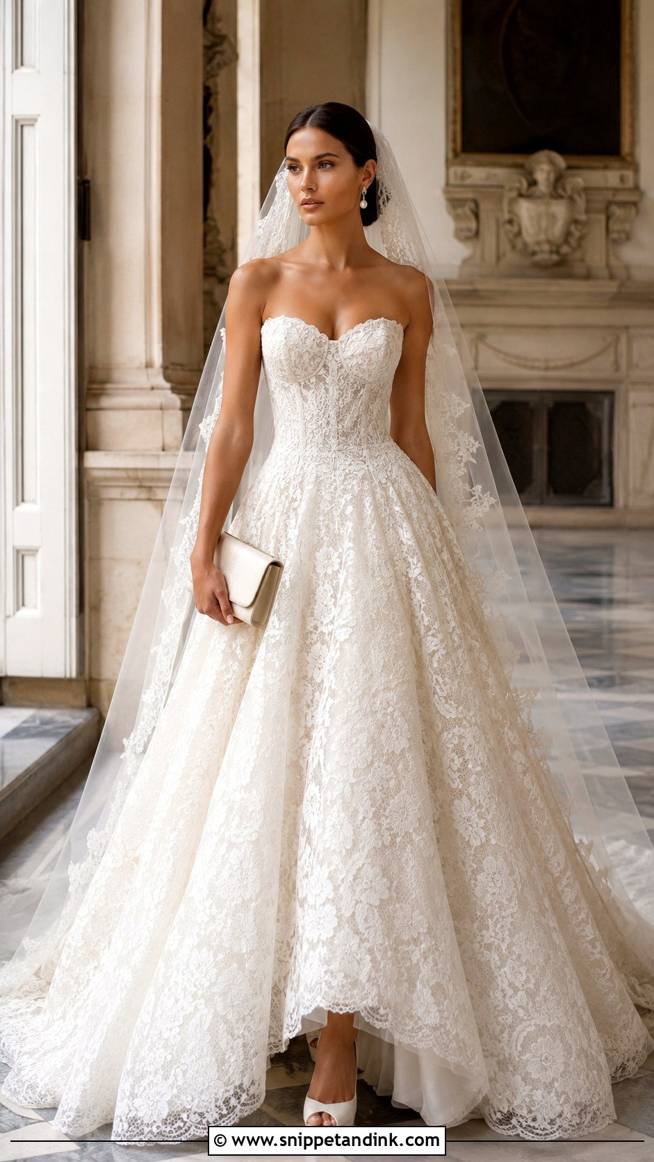 Gucci Lace Ball Gown Wedding Dress - Snippet and Ink - 20 Gucci Wedding Dress Ideas