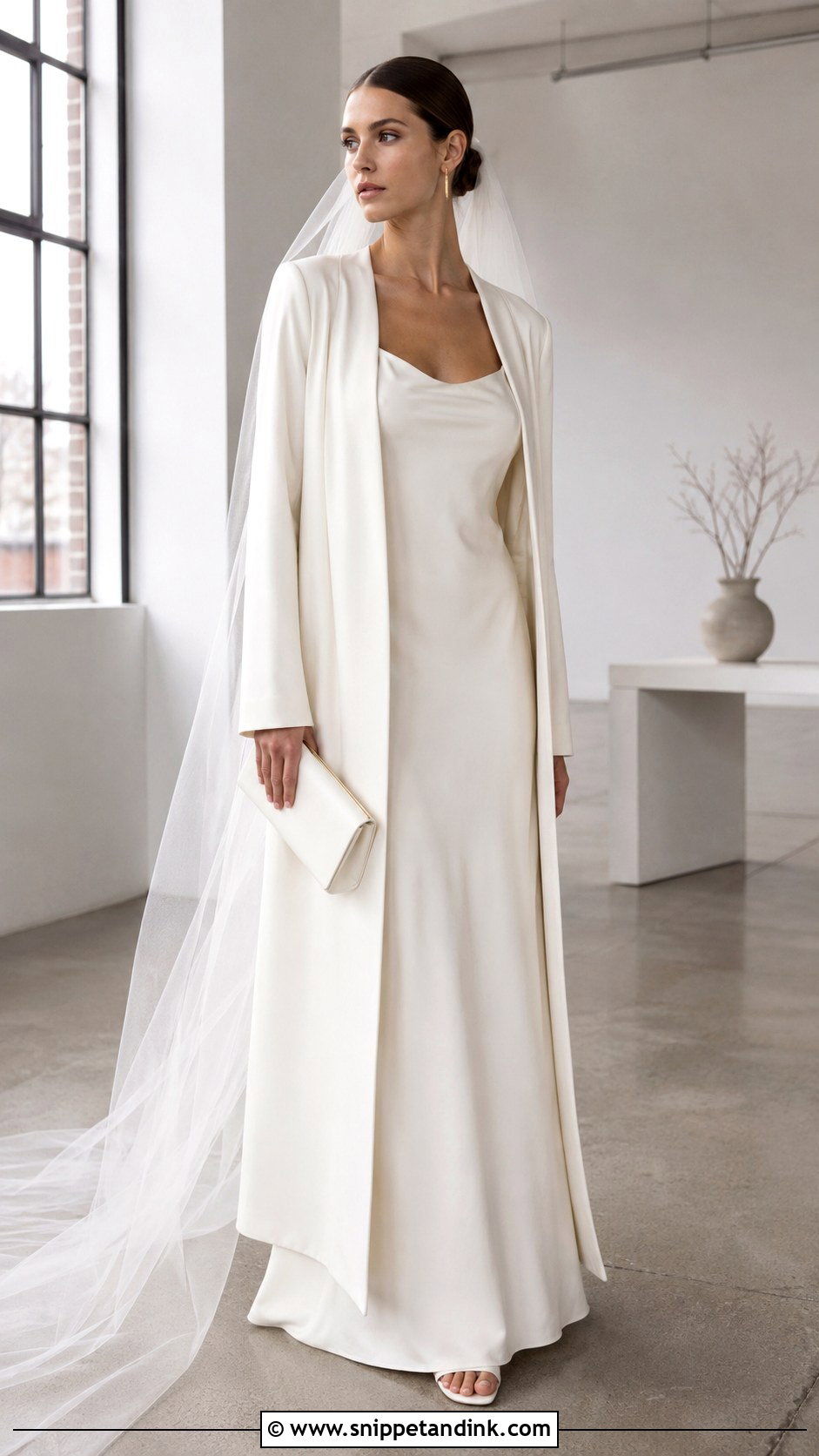Gucci Minimalist Silk Wedding Dress - Snippet and Ink - 20 Gucci Wedding Dress Ideas