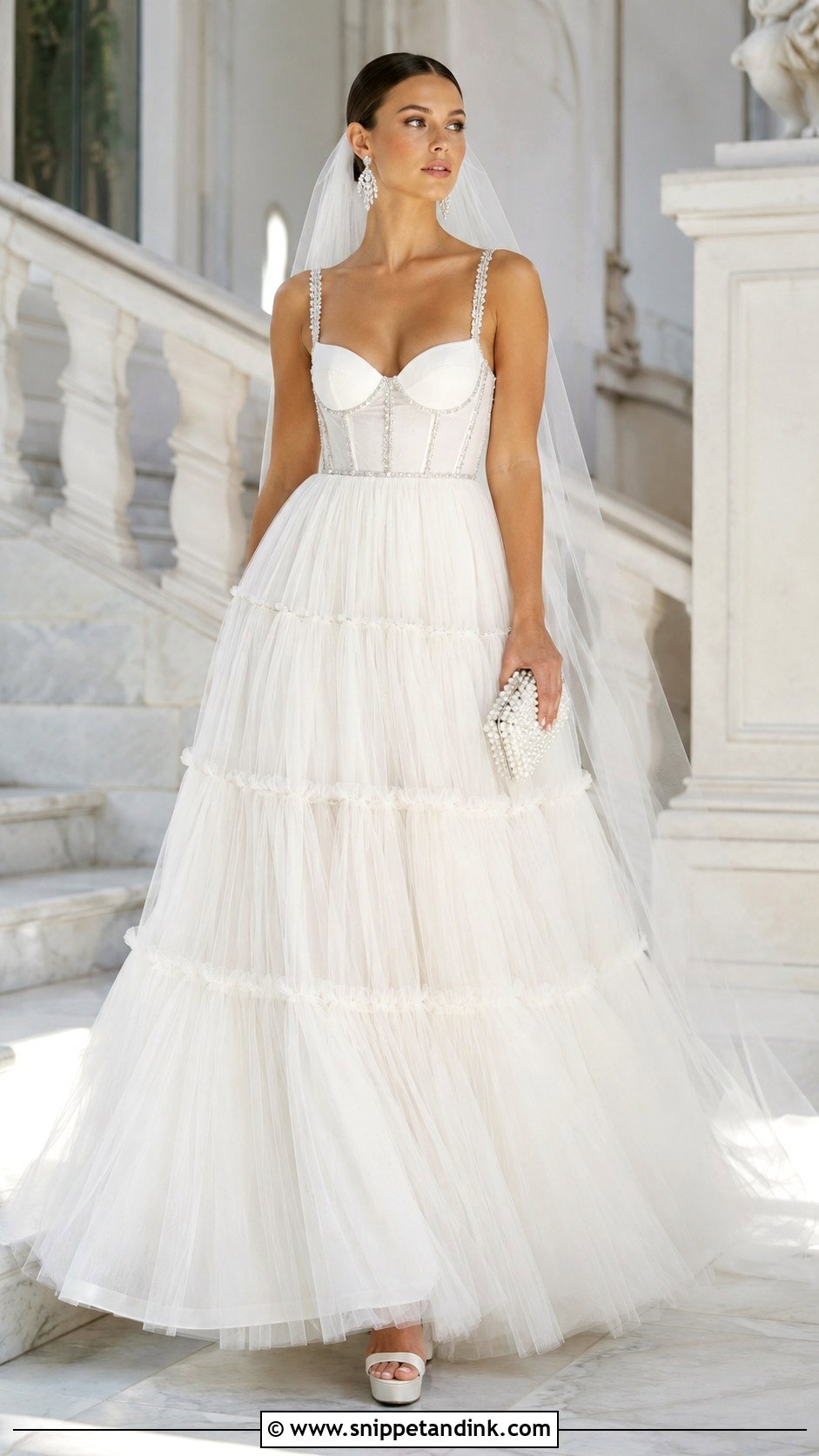 Gucci Tiered Tulle Wedding Dress - Snippet and Ink - 20 Gucci Wedding Dress Ideas