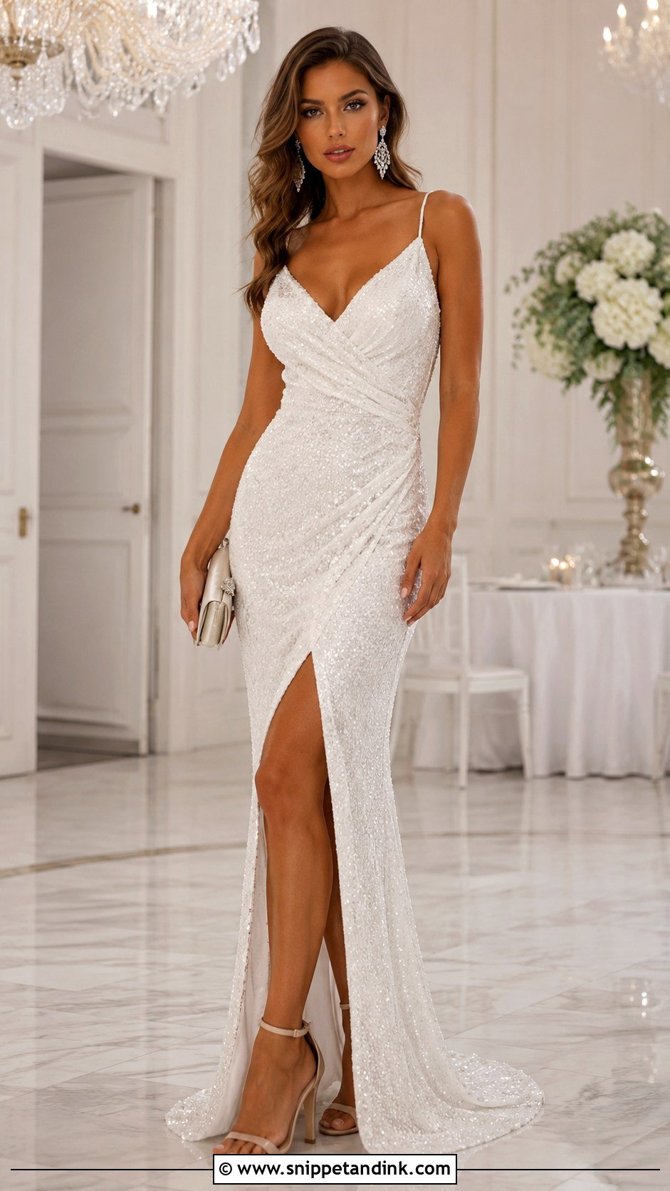 Guess Sequin Maxi Wedding Dress - Snippet and Ink - 20 Guess Wedding Dresses