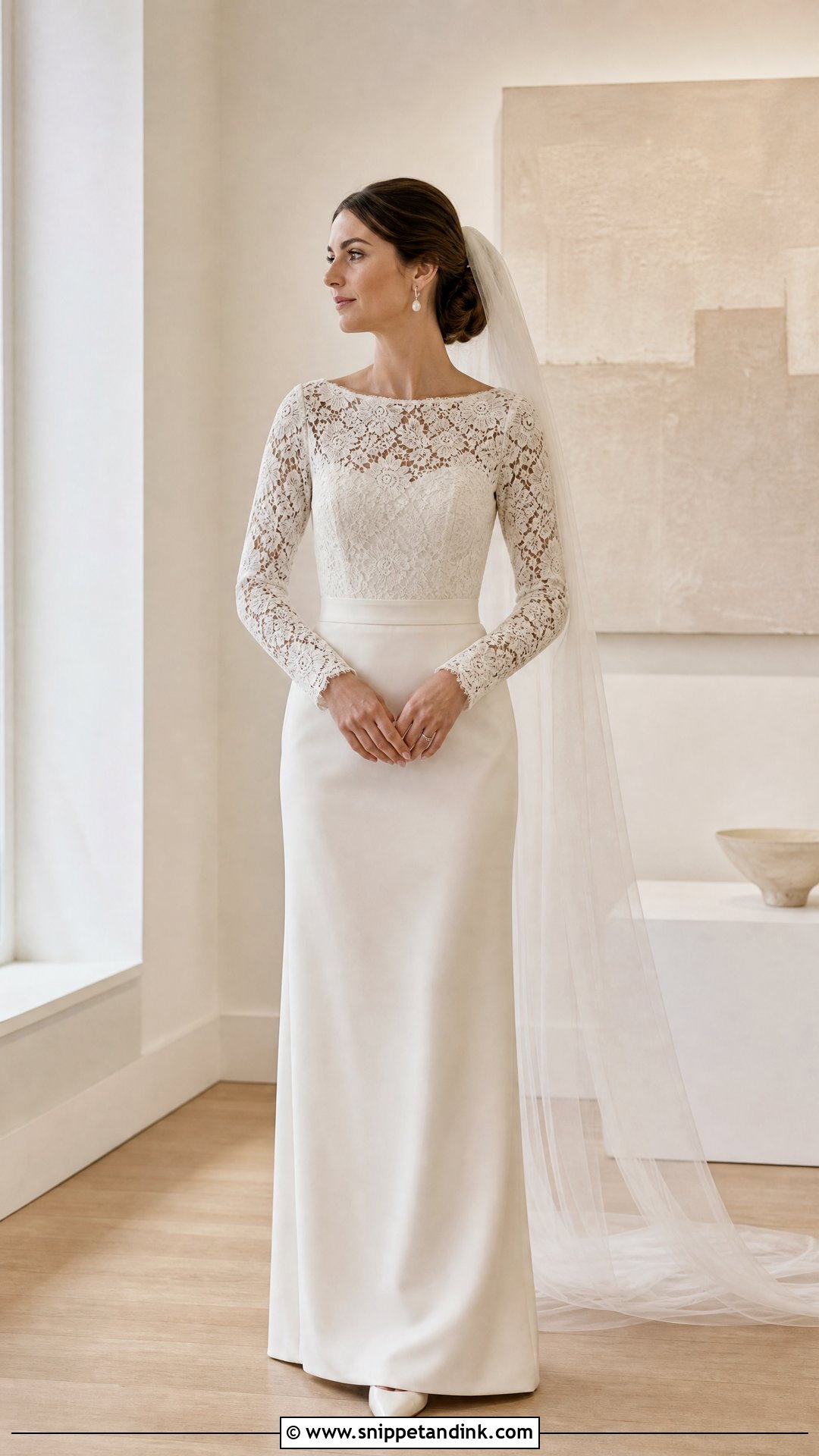 Guipure Lace Sleeve Vintage Wedding Dress - Snippet and Ink - 20 Vintage Wedding Dress Sleeves