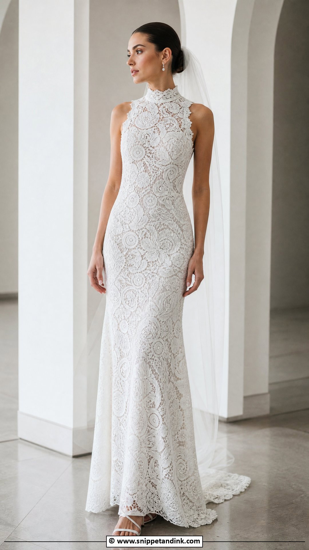 Guipure Lace Wedding Dress - Snippet and Ink - 35 Lace Wedding Dresses