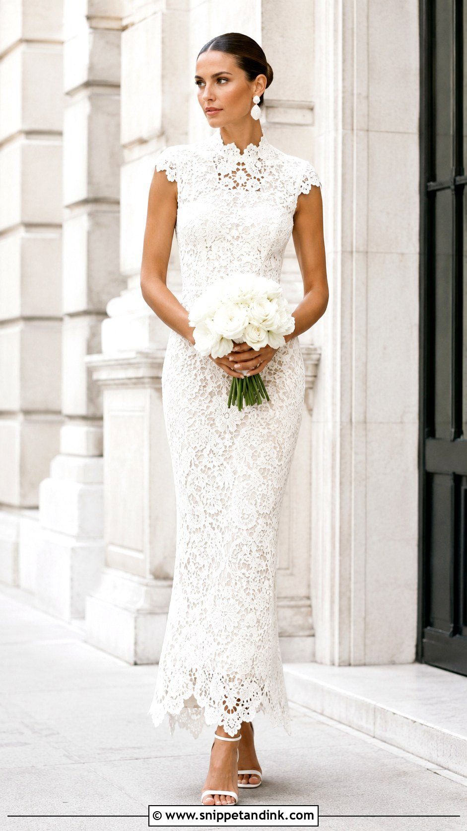 Guipure Lace Wedding Dress - Snippet and Ink - 25 Bridal Lace Ideas