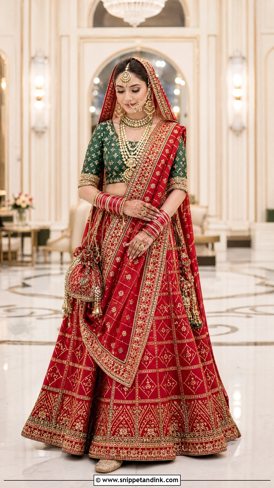 Gujarati Bride Gharchola Lehenga - Snippet and Ink - 20 Gujrati Bride Outfit Ideas