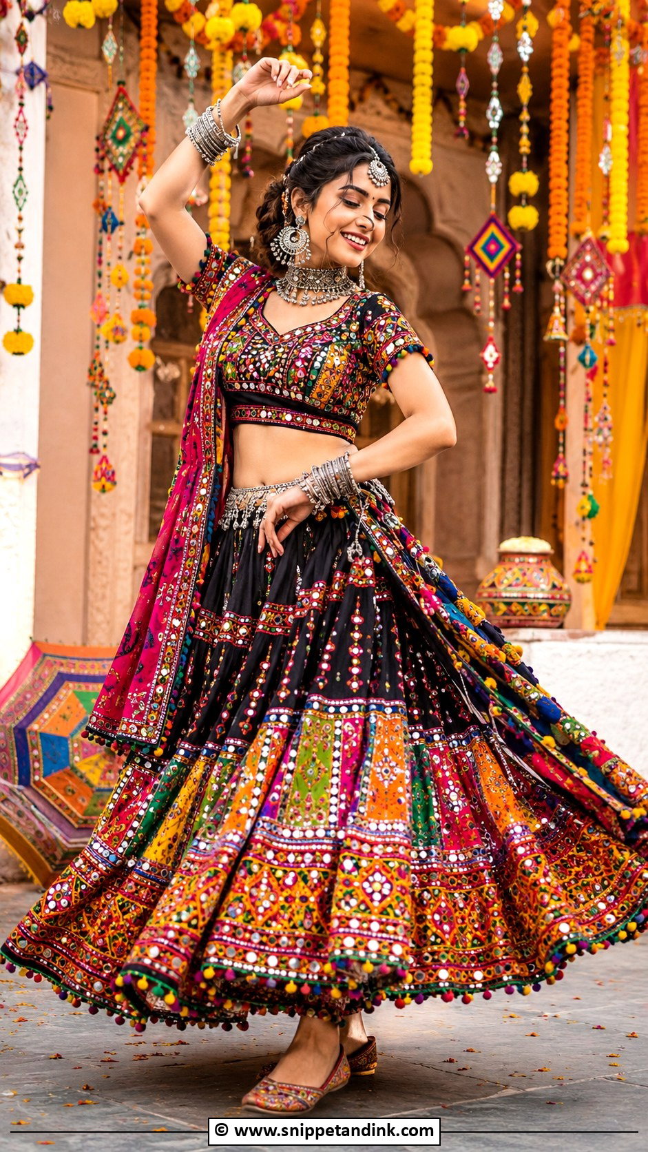 Gujarati Chaniya Choli Dress - Snippet and Ink - 30 Desi Wedding Dresses