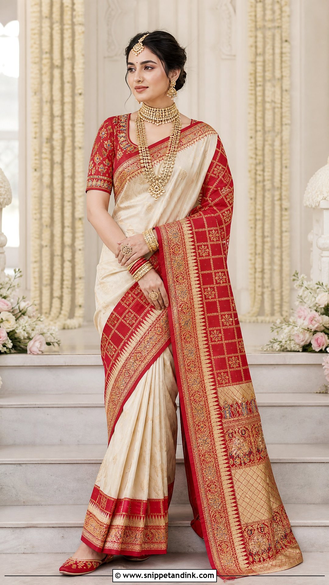 Gujarati Panetar Bridal Saree - Snippet and Ink - 20 Indian Bridal Photos Wedding Dresses