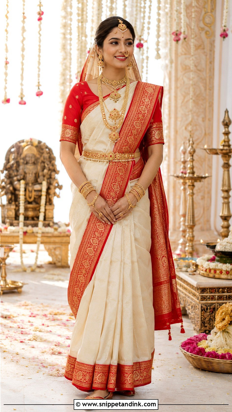 Gujarati Panetar Saree Wedding Dress - Snippet and Ink - 20 Best Indian Wedding Dresses