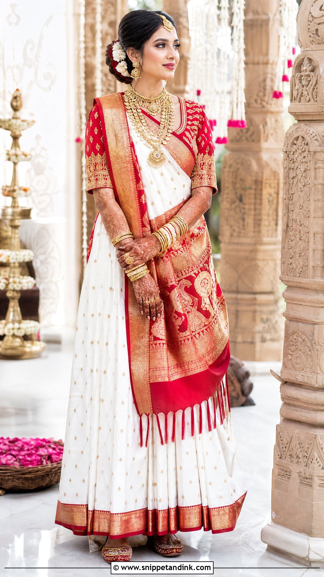 Gujarati Panetar Wedding Look - Snippet and Ink - 25 Traditional Dress for Wedding Ideas