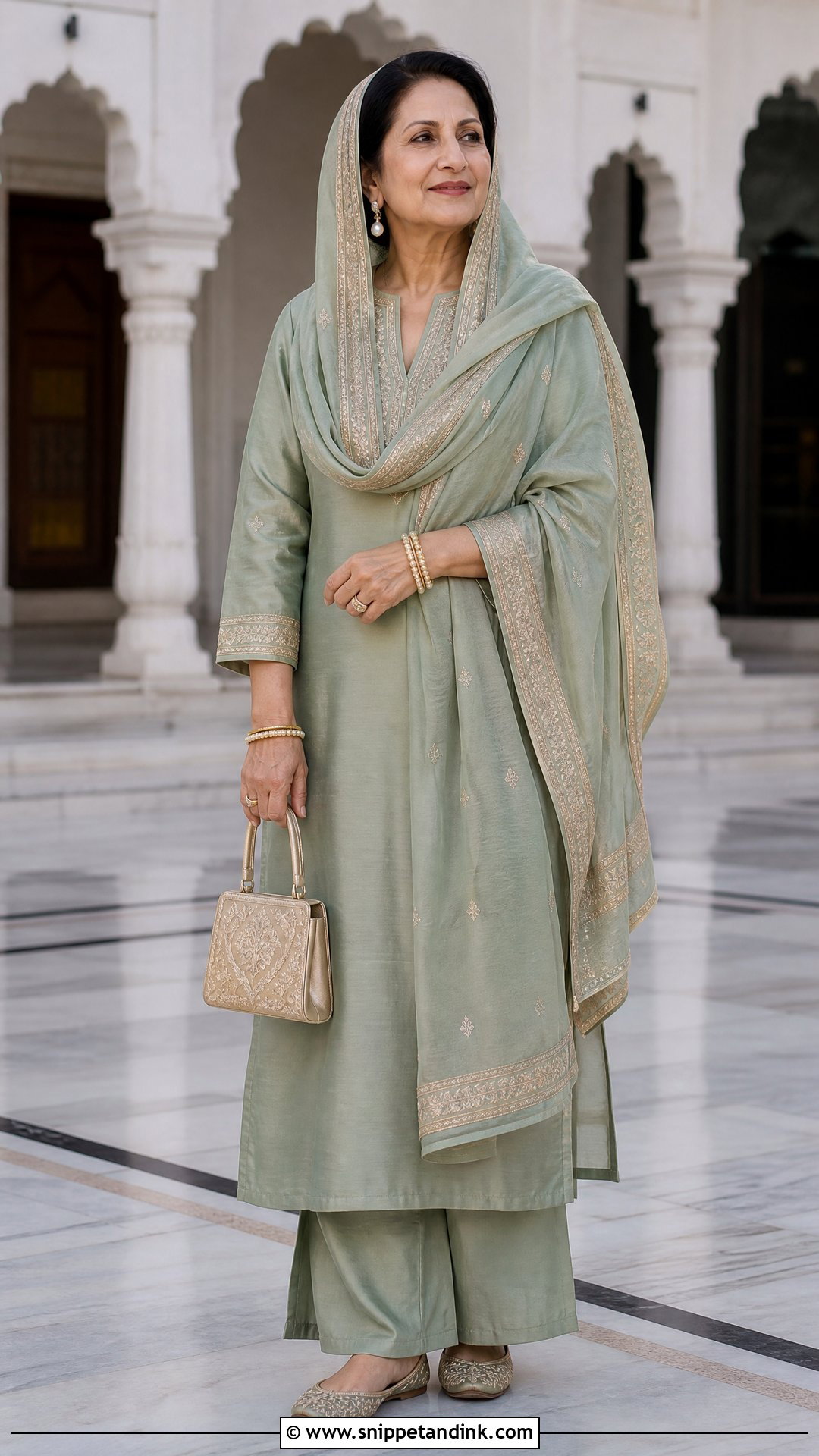 Gurudwara Wedding Outfit For Women Over 50 - Snippet and Ink - 25 Gurudwara Wedding Outfit Ideas