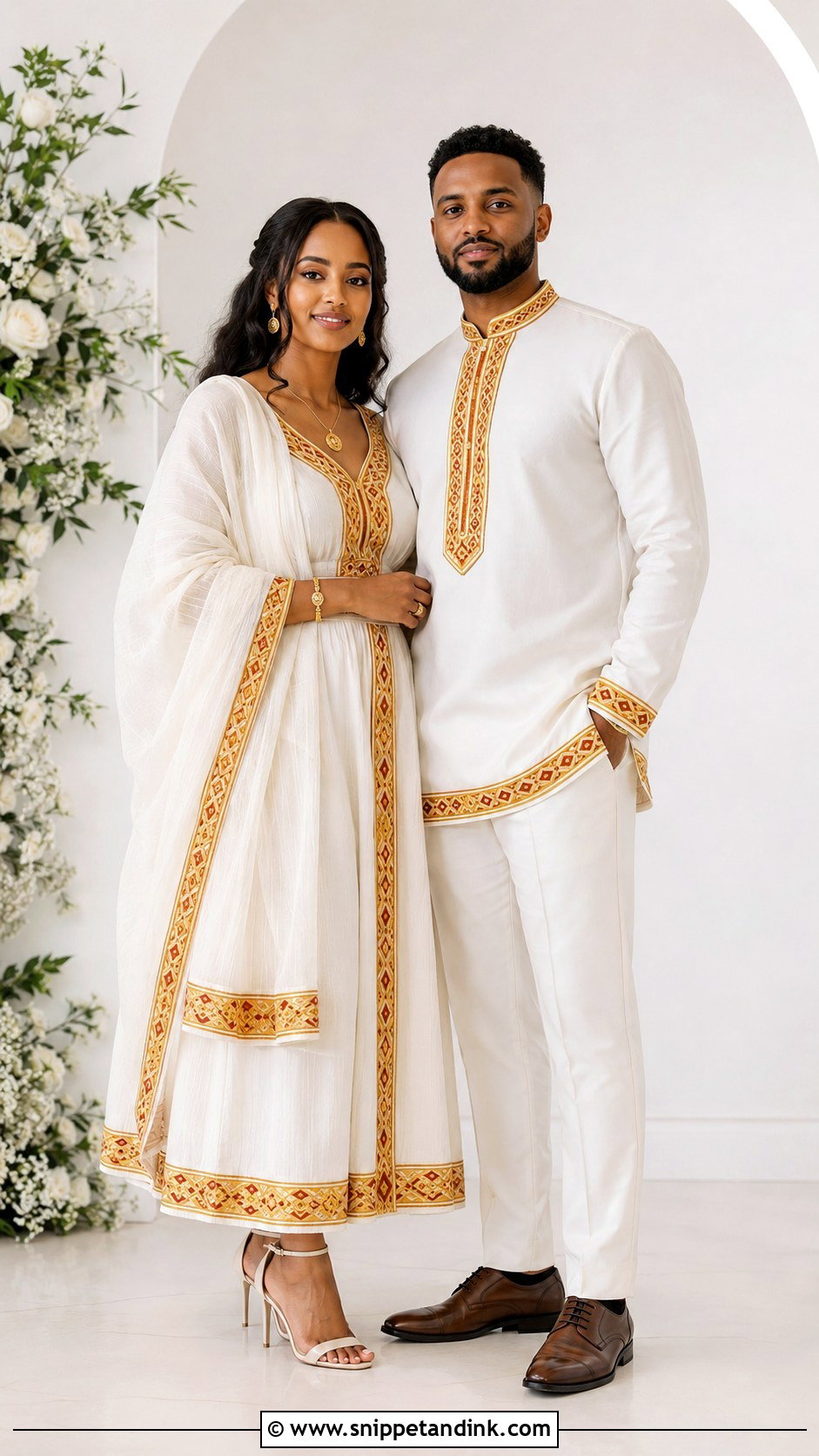 Habesha Couple Wedding Outfit - Snippet and Ink - 25 Matching African Couple Outfits Wedding