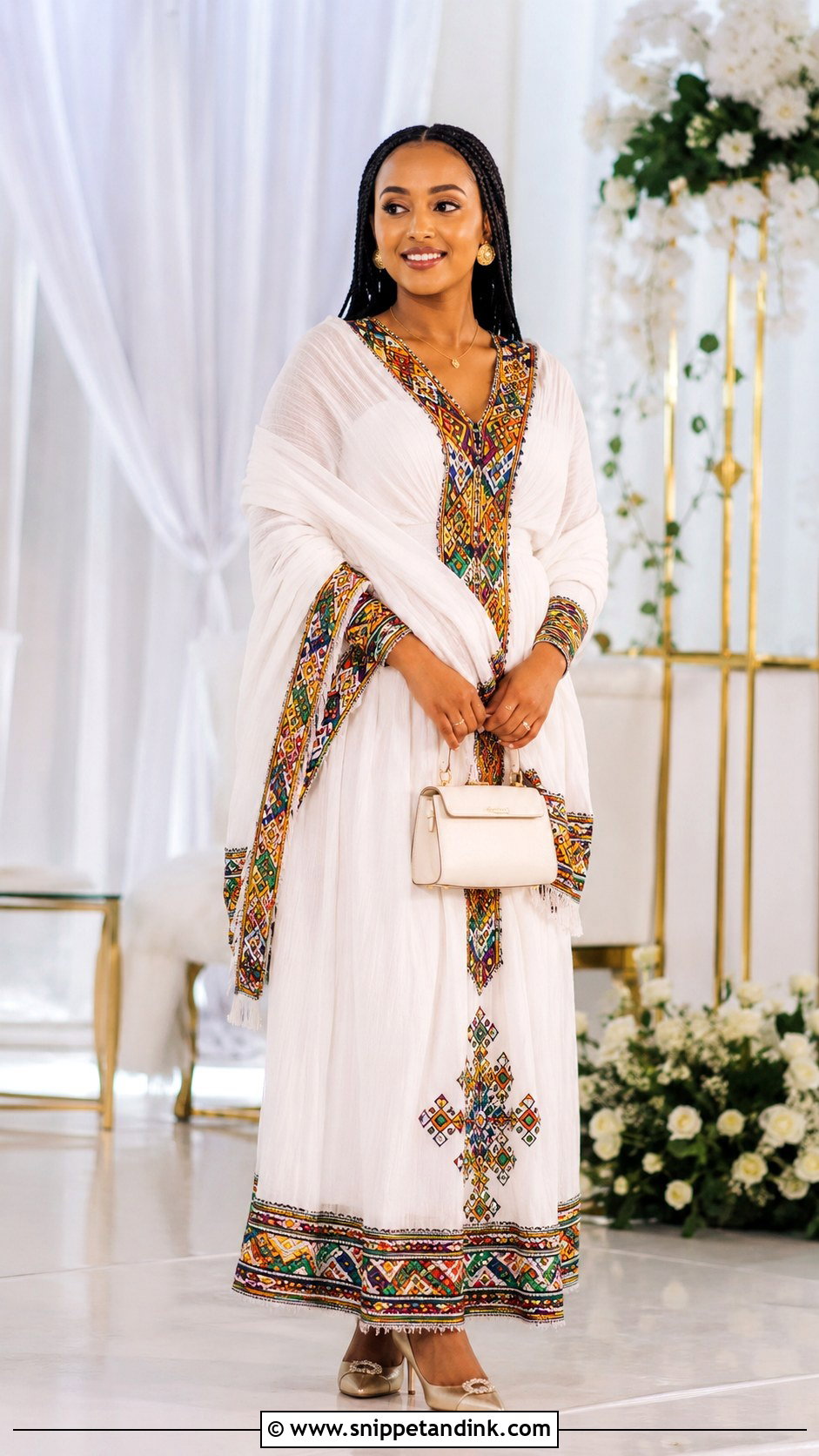 Habesha Kemis Wedding Outfit - Snippet and Ink - 20 African Wedding Outfits