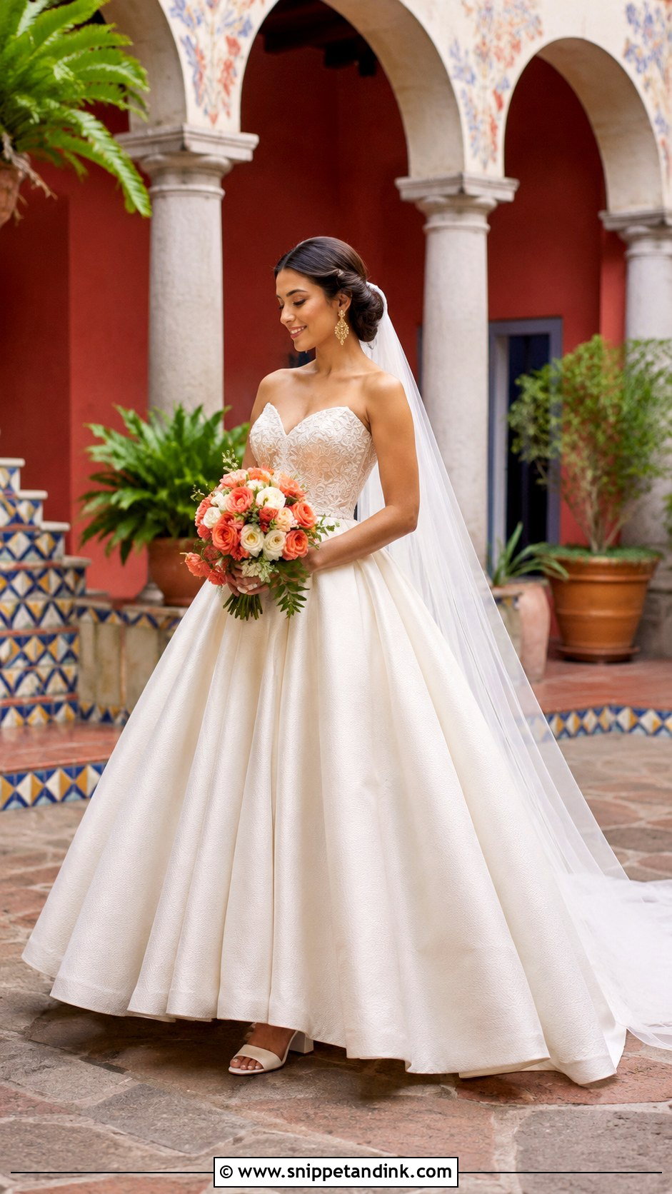 Hacienda Mexican Wedding Dress - Snippet and Ink - 20 Mexican Inspired Wedding Dress Ideas