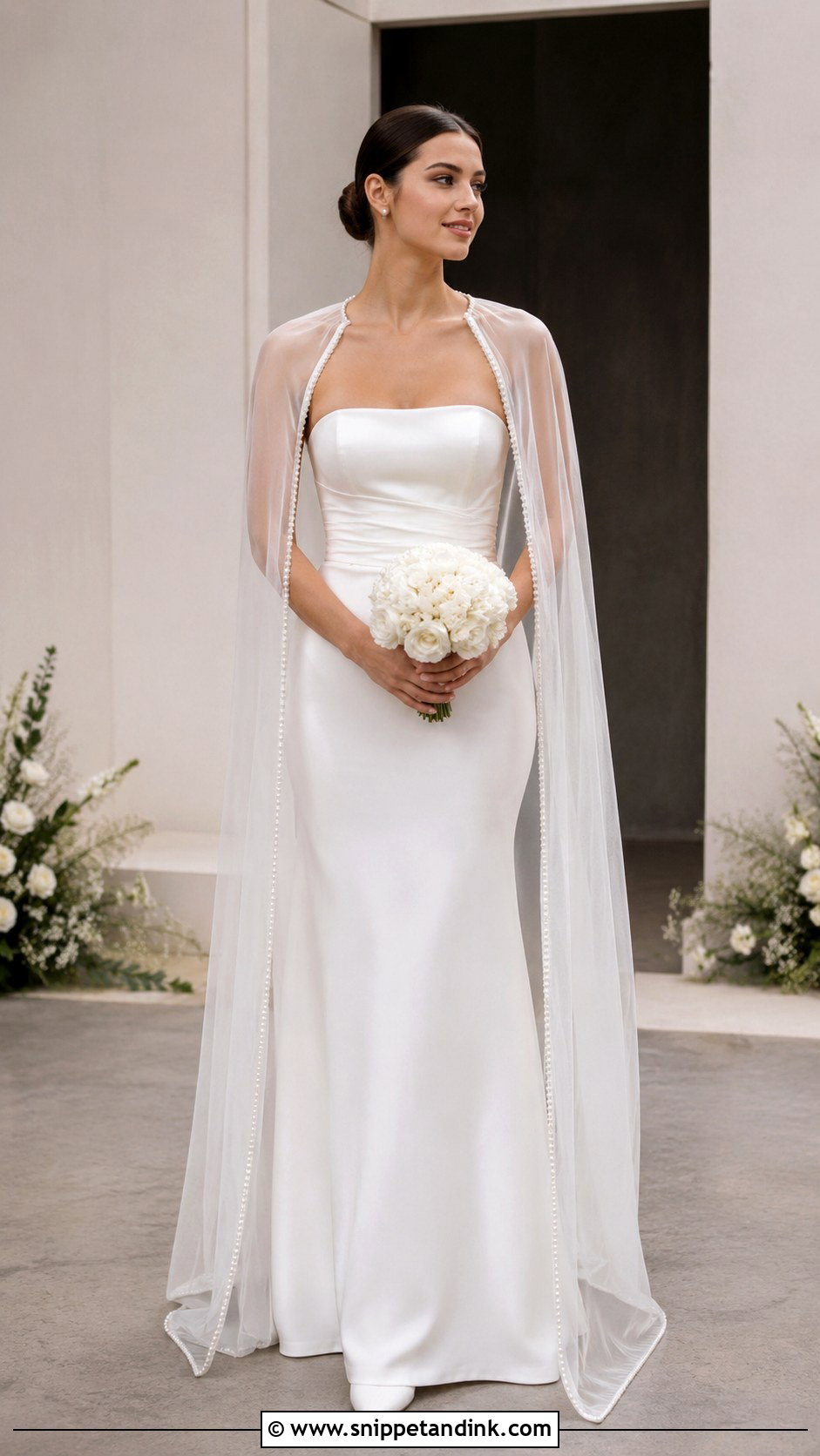 Hailee Steinfeld Draped Cape Wedding Dress - Snippet and Ink - 20 Hailee Steinfeld Wedding Dress Ideas