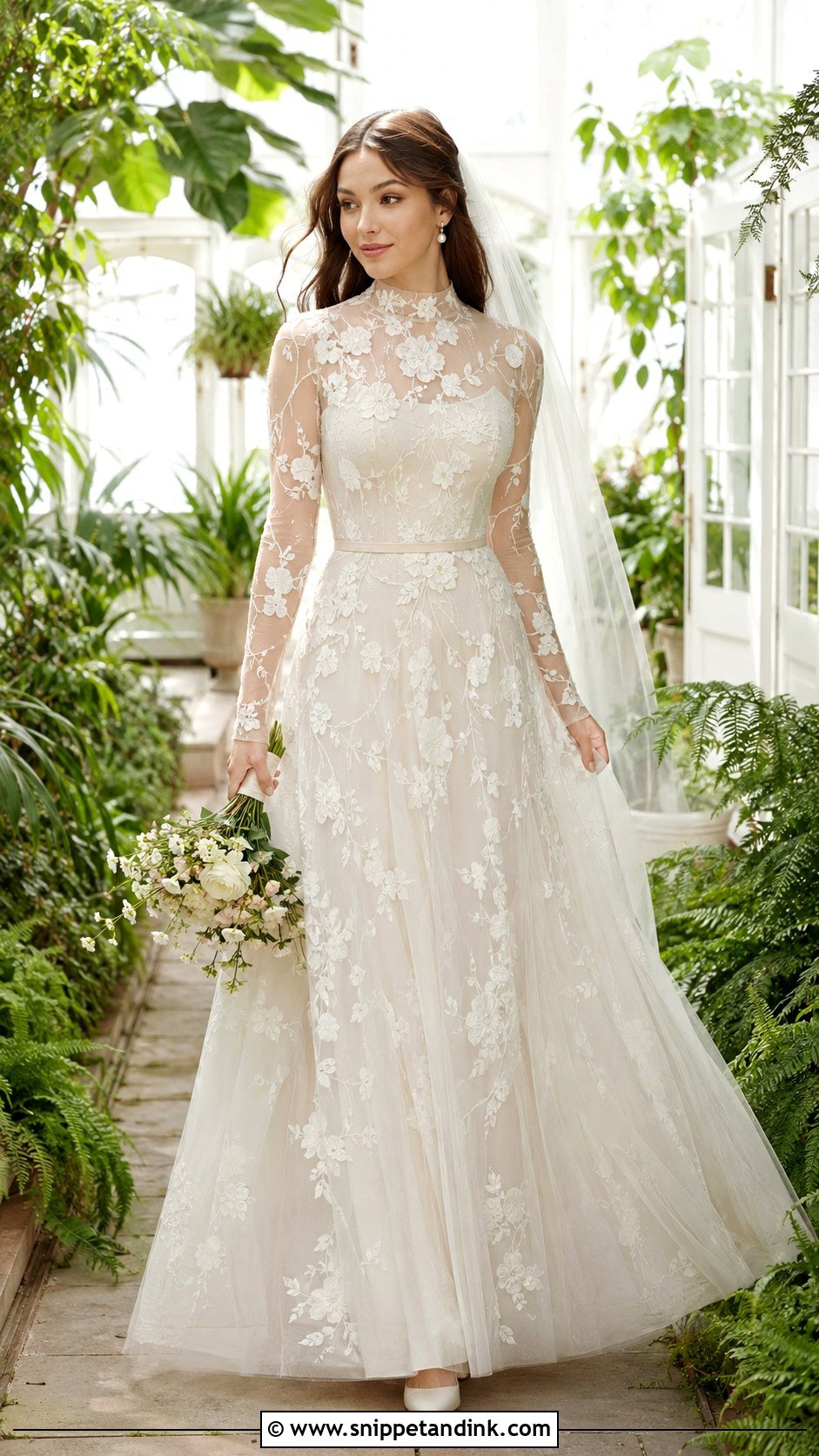 Hailee Steinfeld Sheer Floral Wedding Dress - Snippet and Ink - 20 Hailee Steinfeld Wedding Dress Ideas