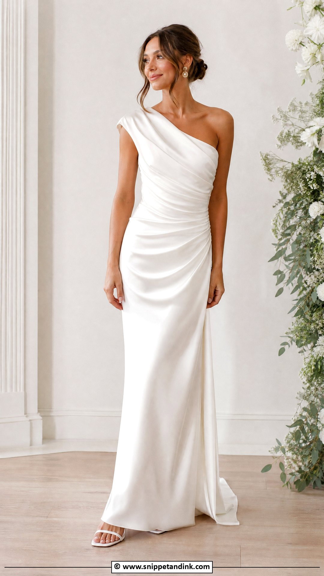 Hailey Bieber Draped Wedding Dress - Snippet and Ink - 35 Hailey Bieber Wedding Dress Ideas