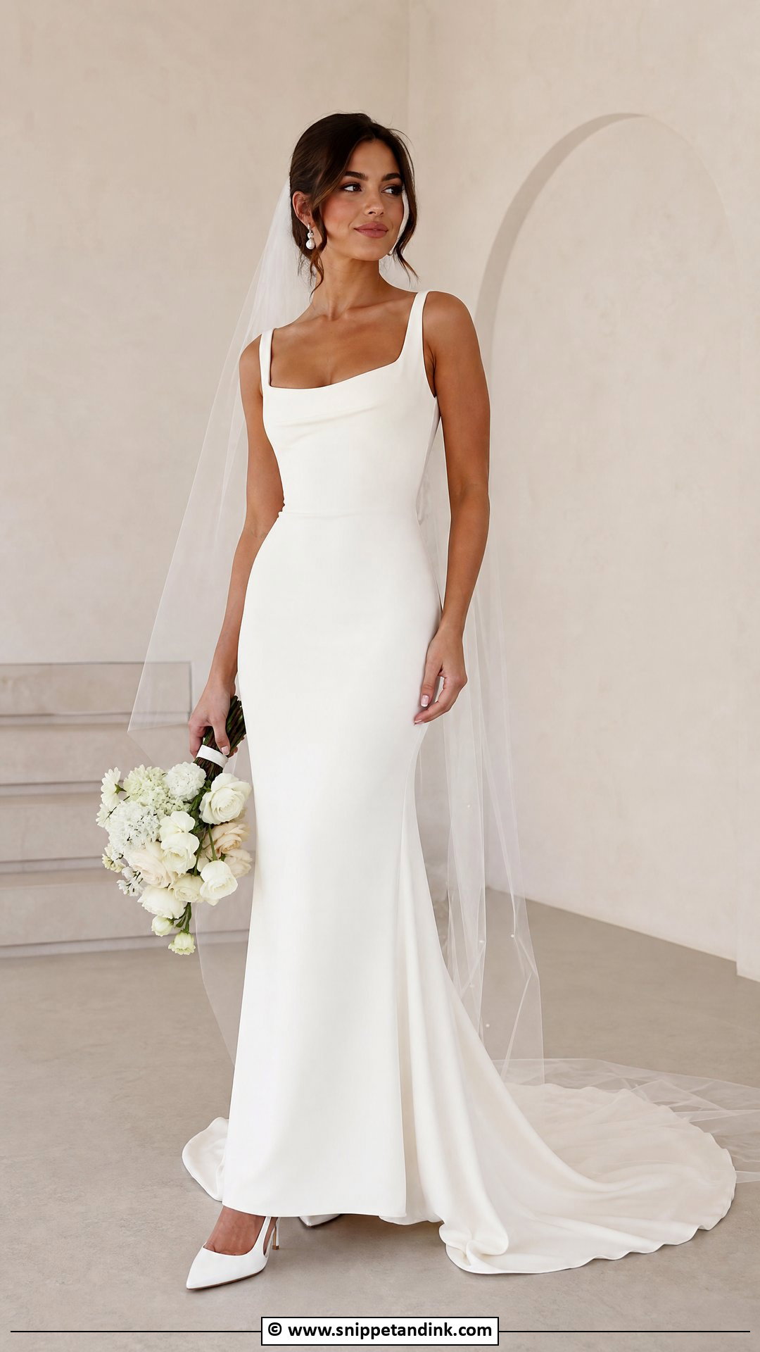 Hailey Bieber Off White Wedding Dress - Snippet and Ink - 35 Hailey Bieber Wedding Dress Ideas