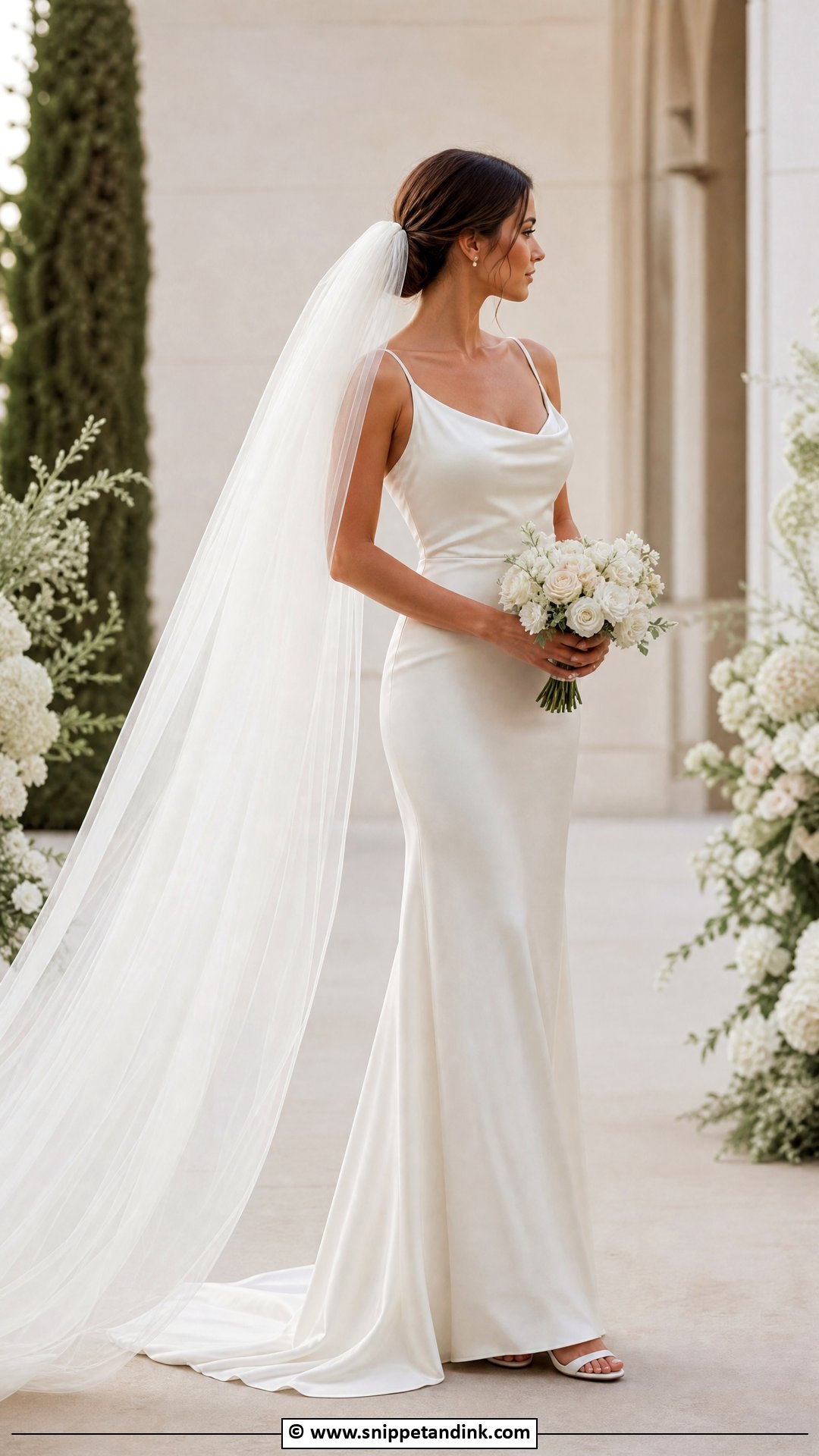 Hailey Bieber Tulle Veil Wedding Dress - Snippet and Ink - 35 Hailey Bieber Wedding Dress Ideas