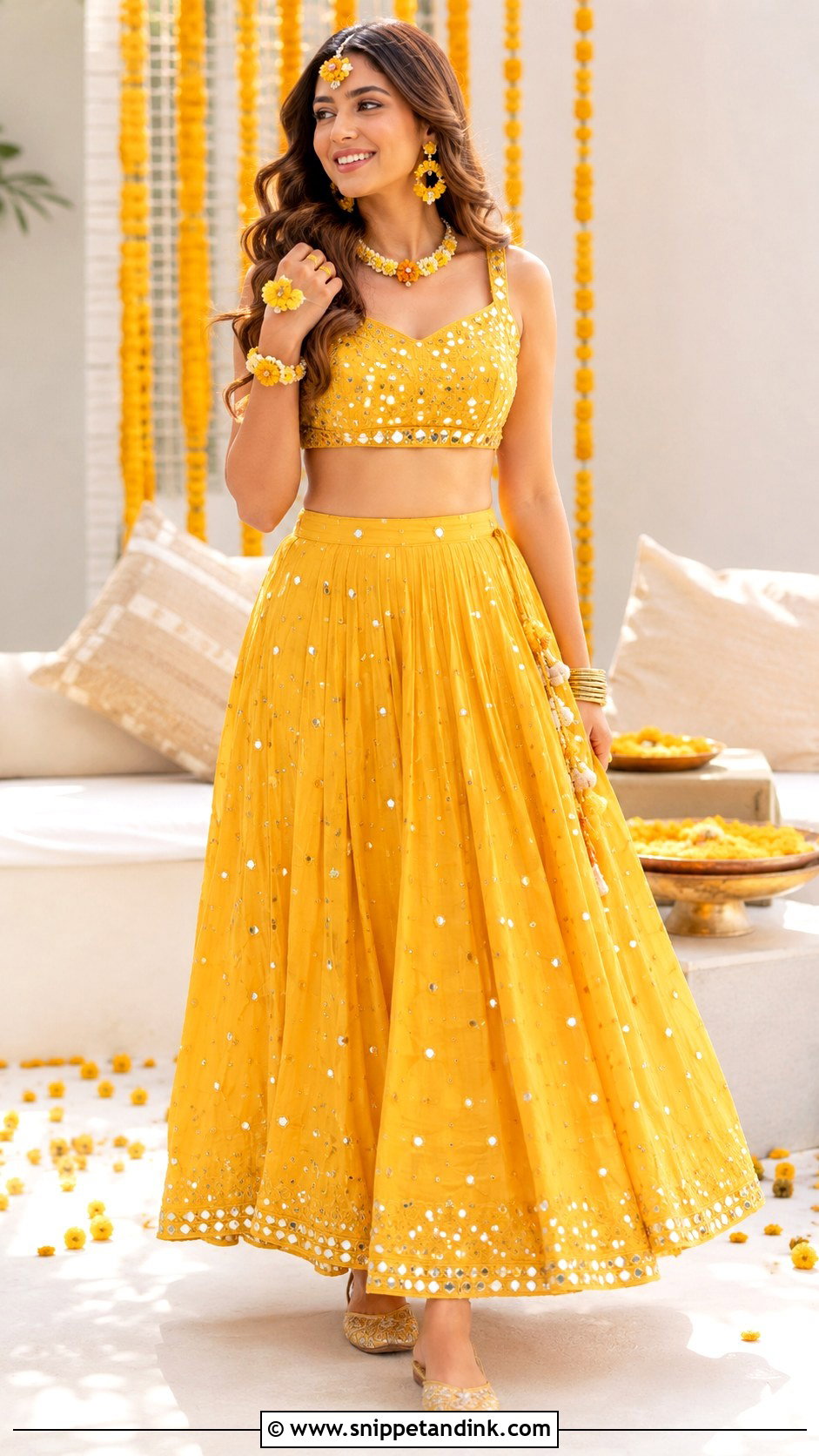Haldi Co Ord Set For Bride - Snippet and Ink - 25 Trending Haldi Outfits for Bride