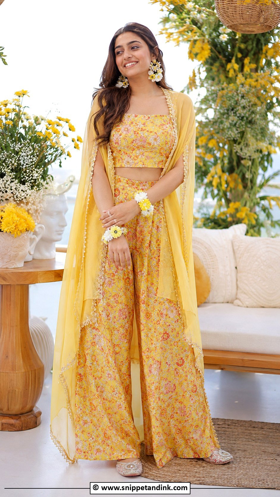 Haldi Co Ord Set For Bride - Snippet and Ink - 30 Haldi Outfit Ideas for Bride