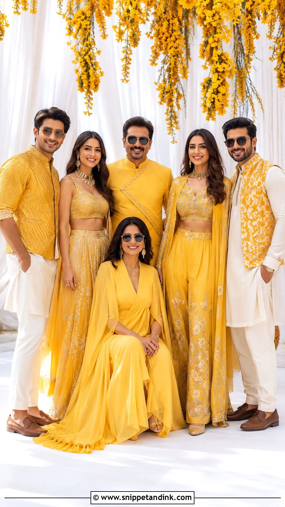 Haldi Indo Western Family Outfit - Snippet and Ink - 25 Haldi Theme Dress for Family Ideas