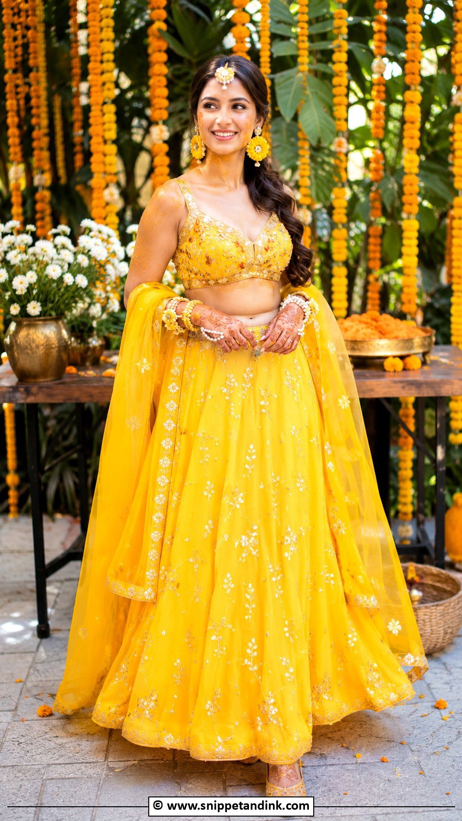 Haldi Outfit For Bride - Snippet and Ink - 30 Haldi Outfits for Women