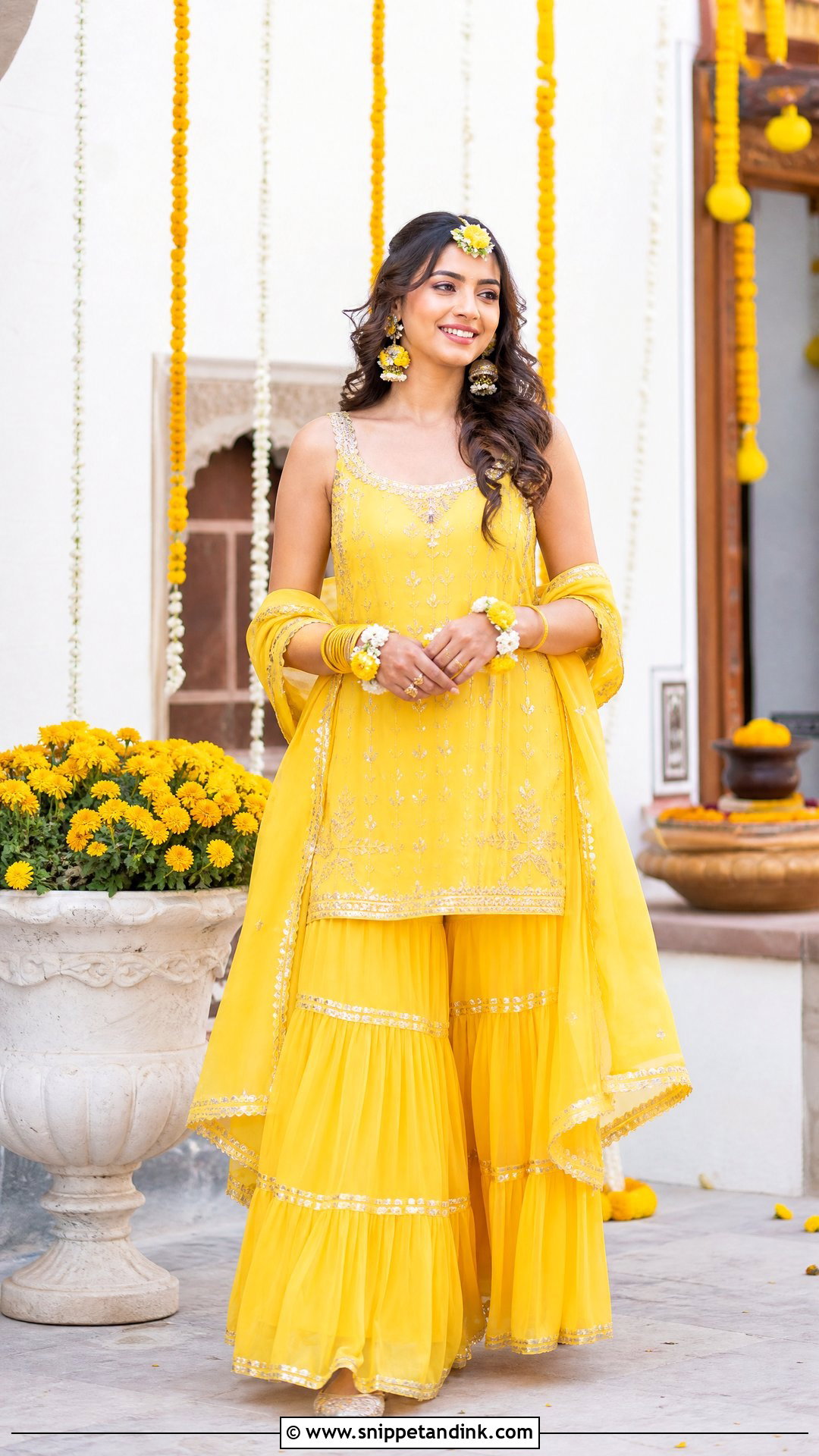 Haldi Yellow Outfit For Sister Wedding - Snippet and Ink - 25 Wedding Wear for Sister Ideas