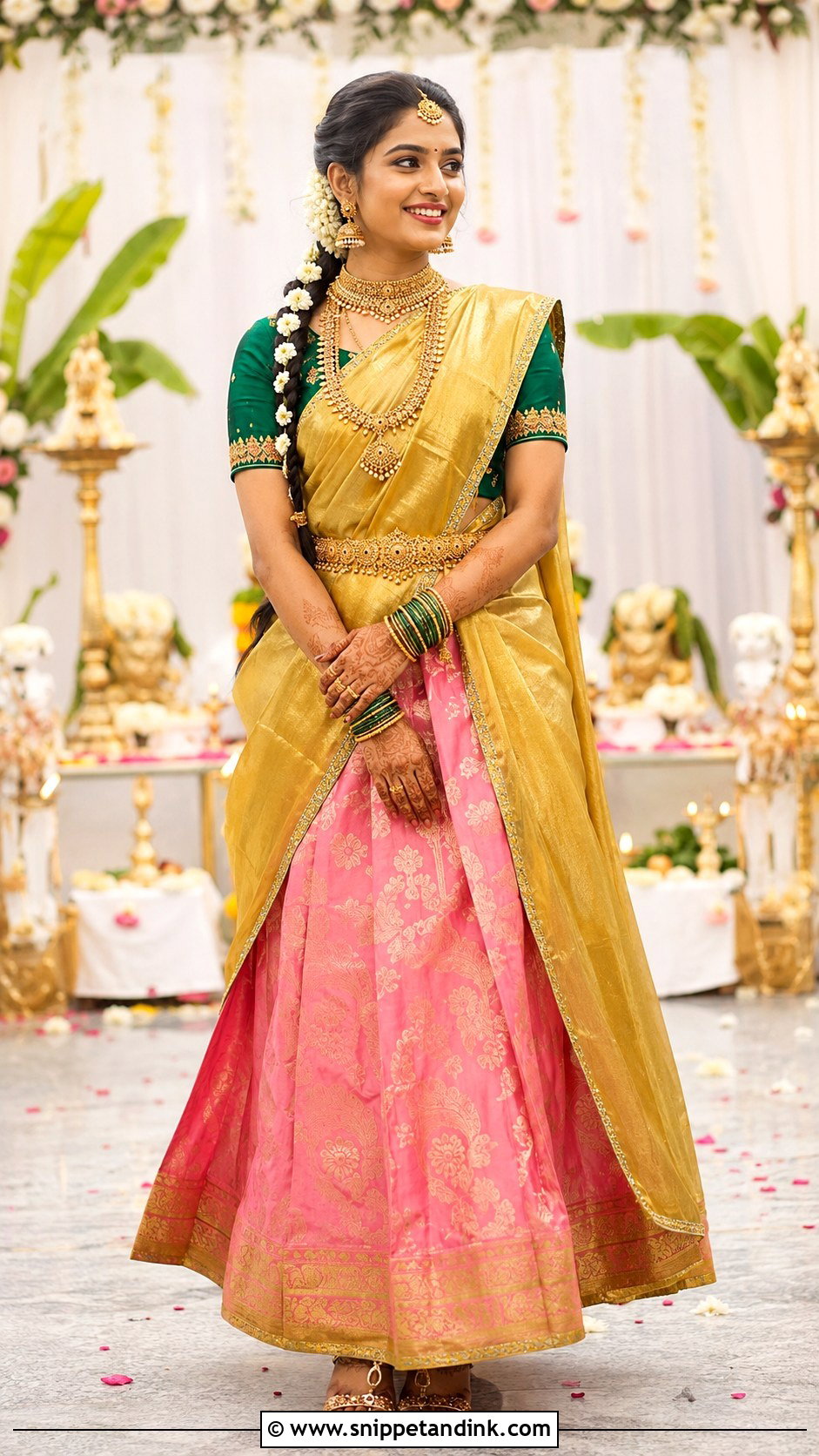 Half Saree Karnataka Bride - Snippet and Ink - 25 Karnataka Bride Ideas