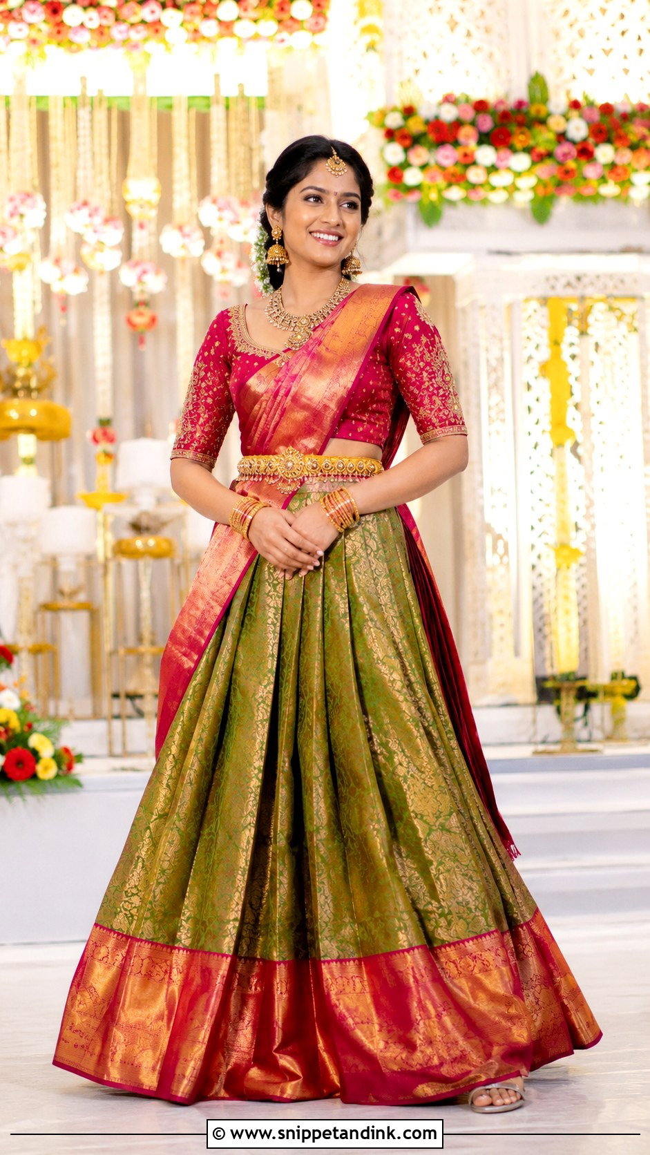 Half Saree Lehenga - Snippet and Ink - 25 Traditional Indian Dresses for Wedding