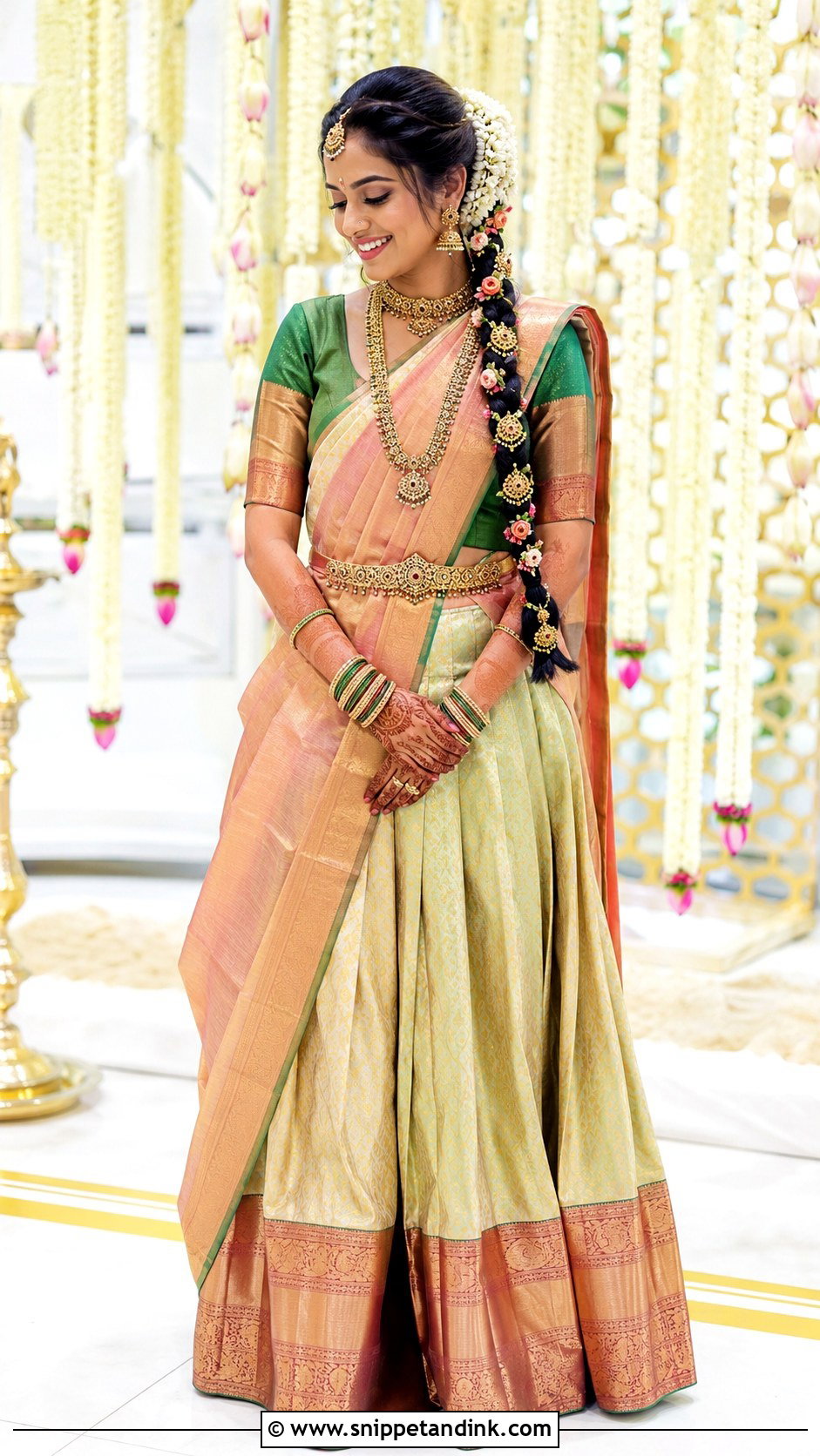 Half Saree Moggina Jade Bride - Snippet and Ink - 25 Moggina Jade Brides Ideas