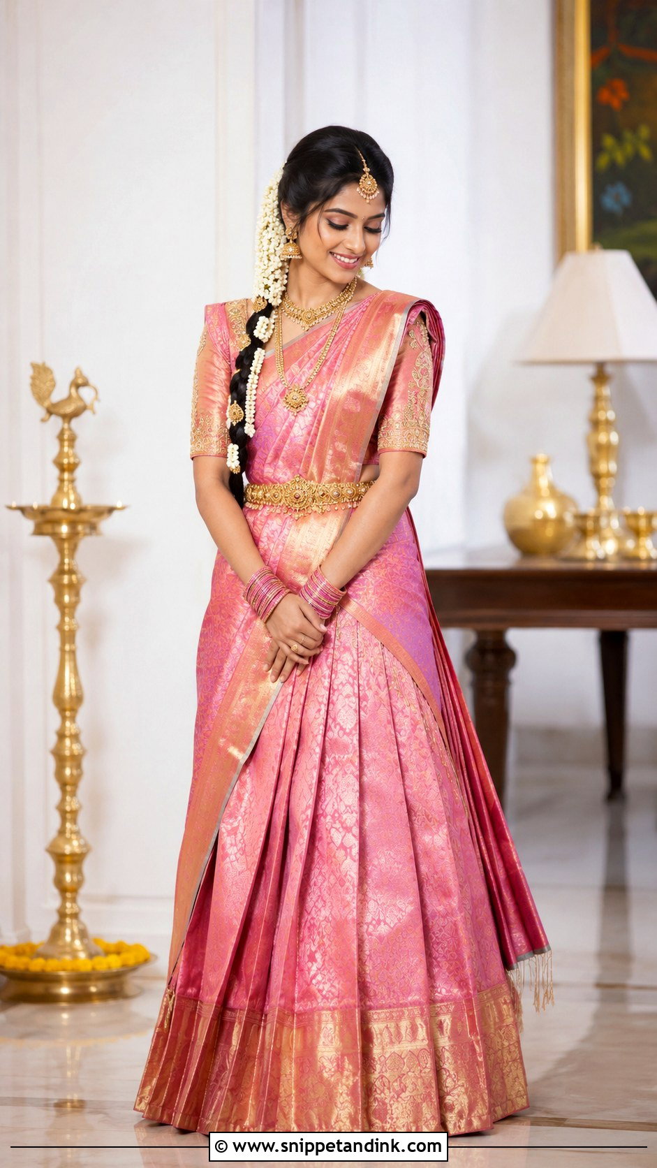 Half Saree Telugu Bride - Snippet and Ink - 25 Traditional Telugu Bride Ideas