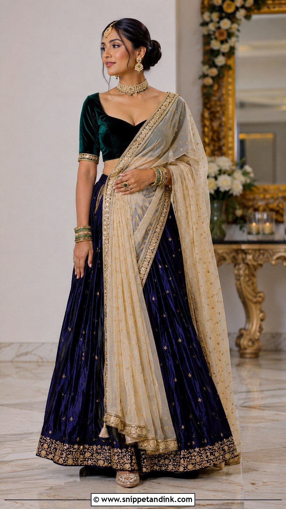 Half Saree With Heavy Embroidery - Snippet and Ink - 30 Halfsarees Traditional Ideas