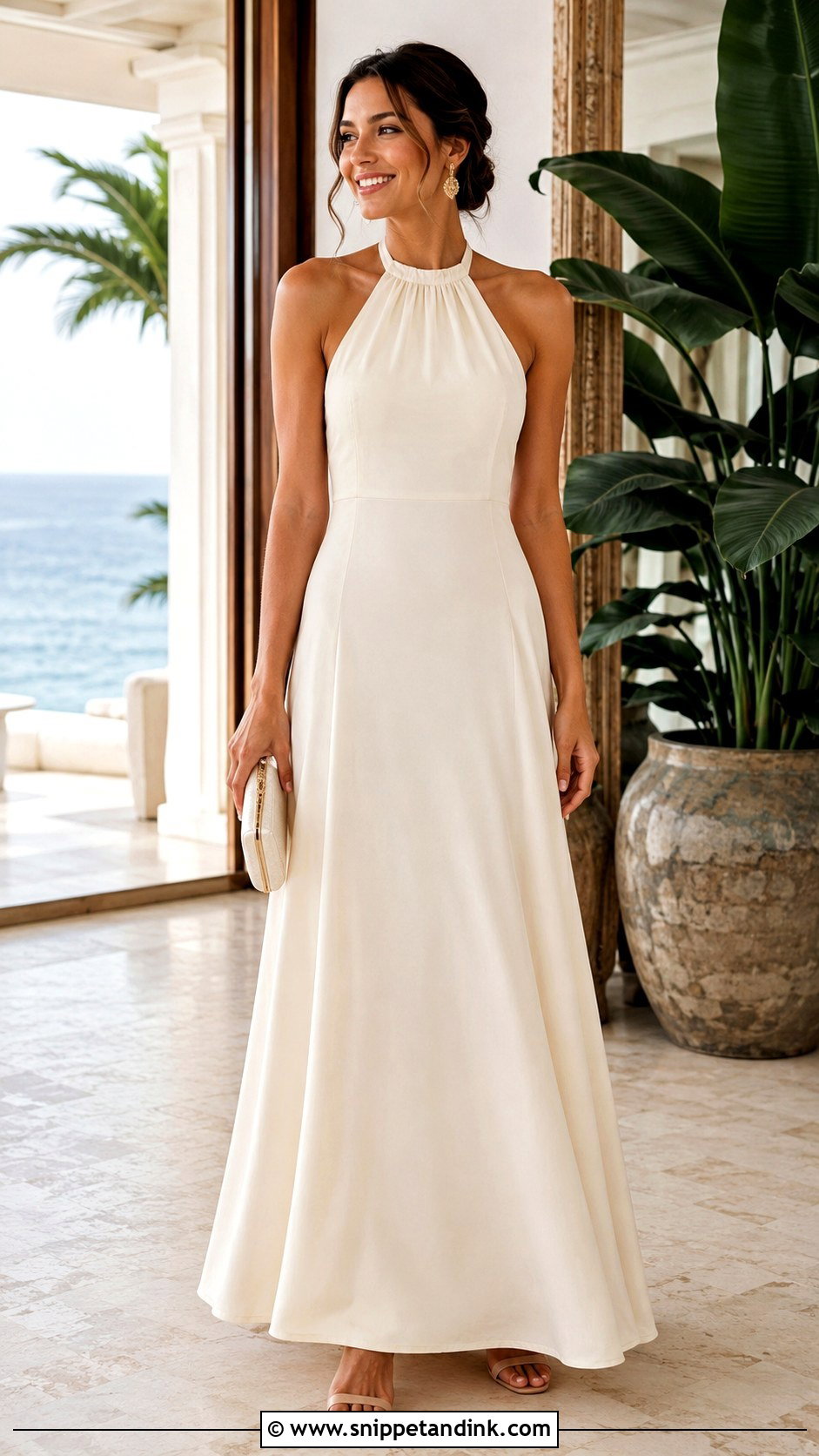Halter Aline Gown Outfit - Snippet and Ink - 25 Aline Gown Ideas