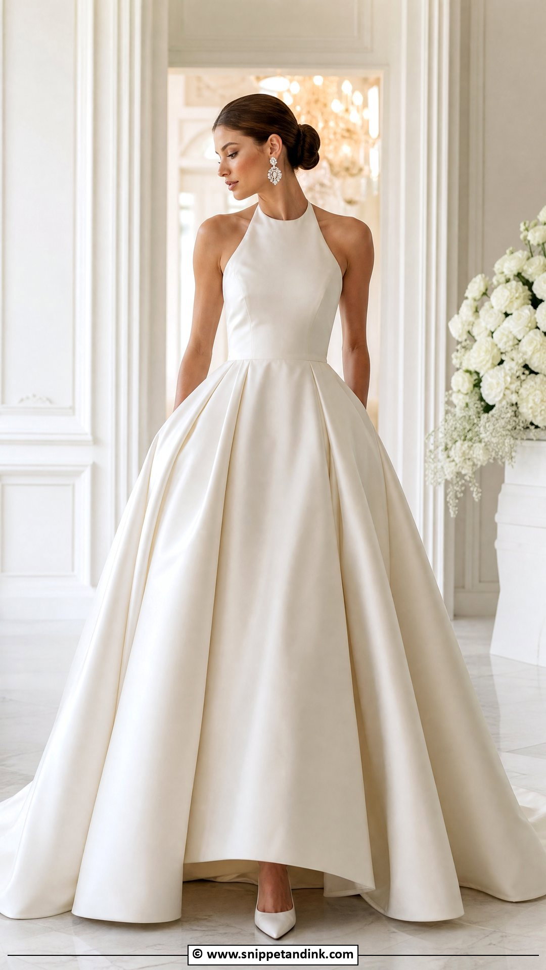 Halter Ball Gown Wedding Dress - Snippet and Ink - 35 Ball Gown Wedding Dress Ideas