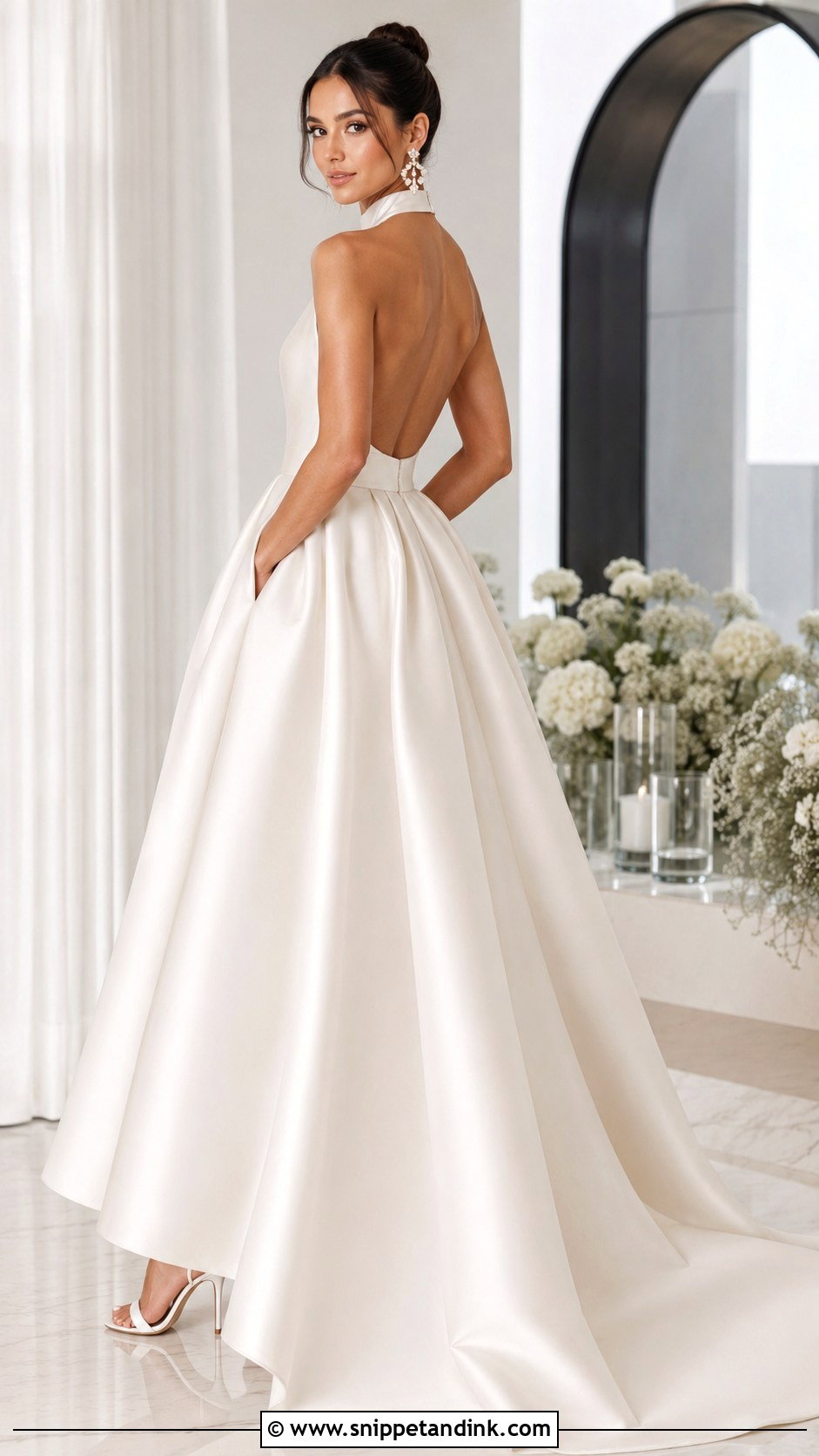 Halter Ball Gown Wedding Dress - Snippet and Ink - 30 Wedding Ball Gown Ideas