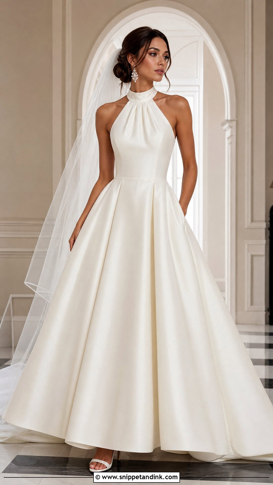 Halter Ballroom Wedding Dress - Snippet and Ink - 25 Ballroom Wedding Dress Ideas