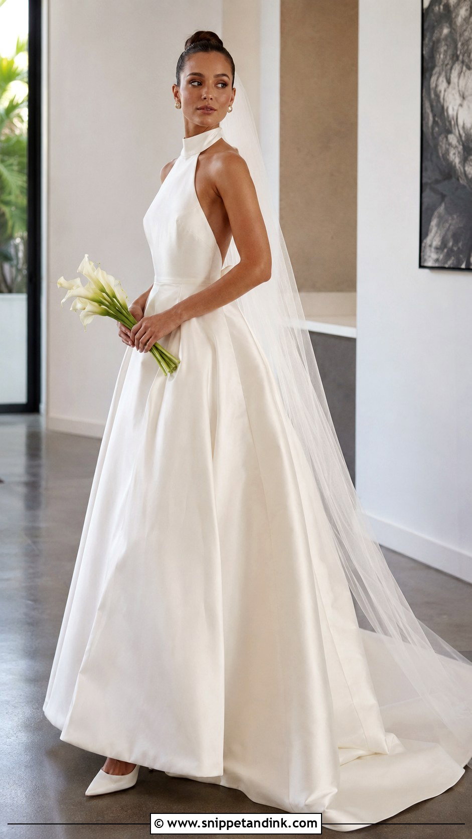Halter Big Skirt Wedding Dress - Snippet and Ink - 20 Big Skirt Wedding Dress Ideas
