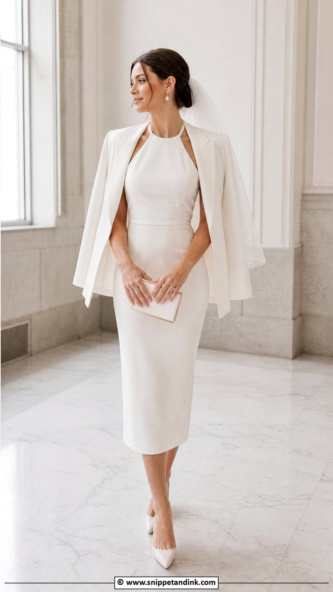 Halter Courthouse Wedding Dress - Snippet and Ink - 35 Halter Wedding Dress Ideas