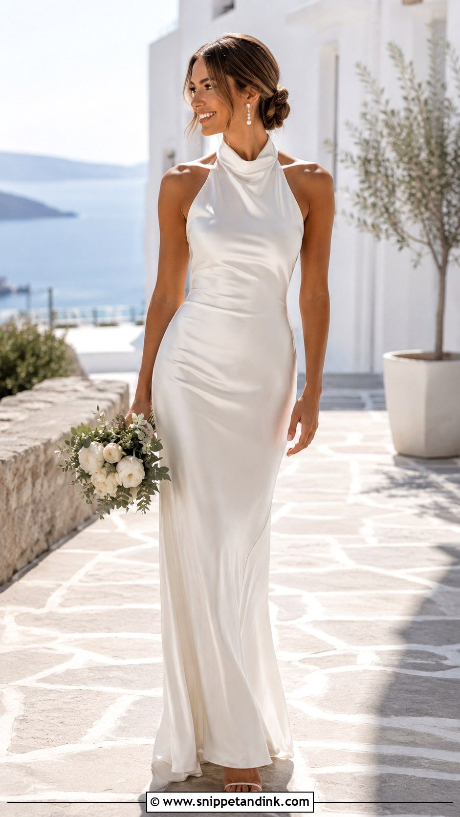 Halter Elopement Dress - Snippet and Ink - 30 Simple Elopement Dress Ideas