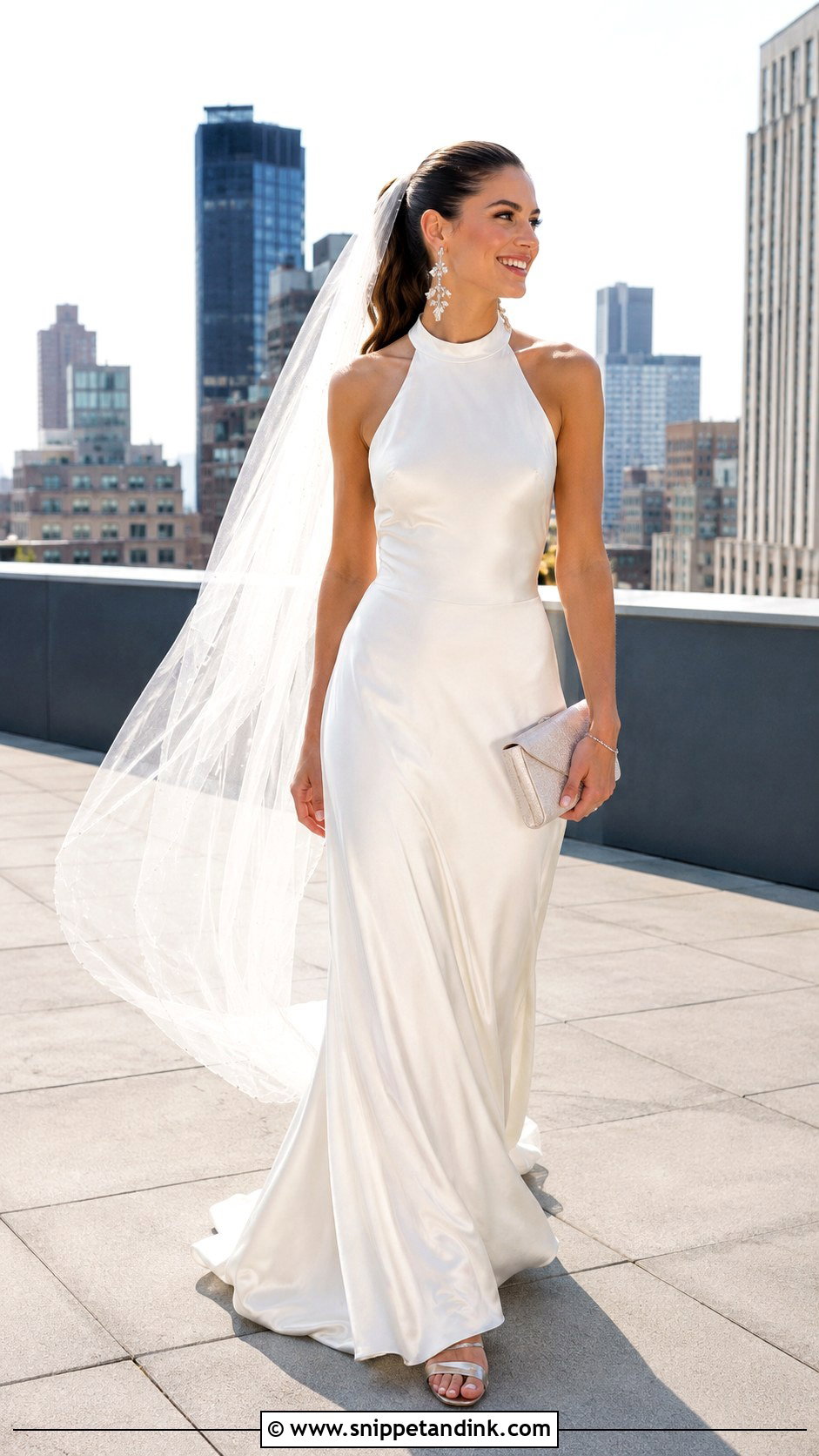 Halter Elopement Wedding Dress - Snippet and Ink - 20 Elopment Wedding Dress Ideas