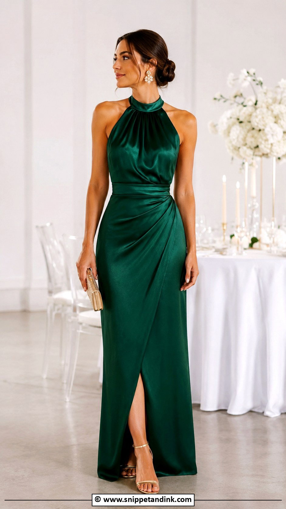 Halter Gown Outfit - Snippet and Ink - 30 Gown Style Ideas