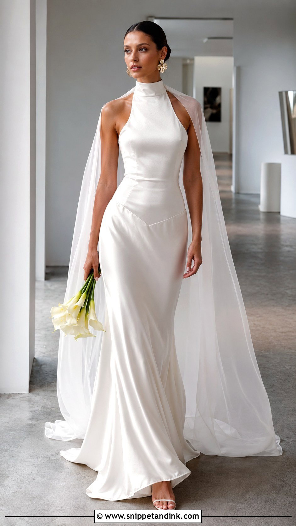 Halter Low Waisted Wedding Dress - Snippet and Ink - 20 Low Waisted Wedding Dress Ideas