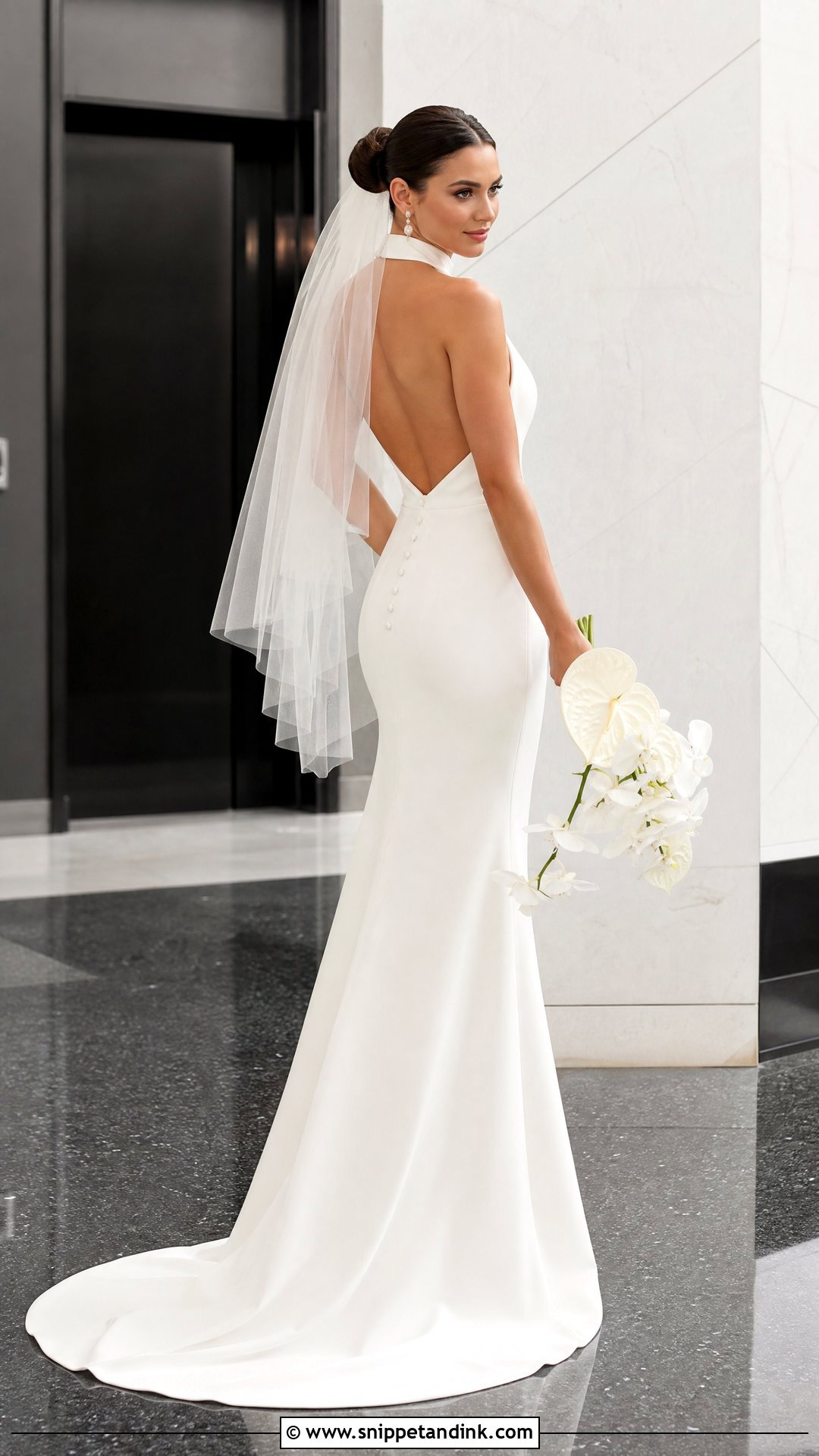 Halter Mermaid Wedding Dress - Snippet and Ink - 25 Mermaid Bride Dress Ideas