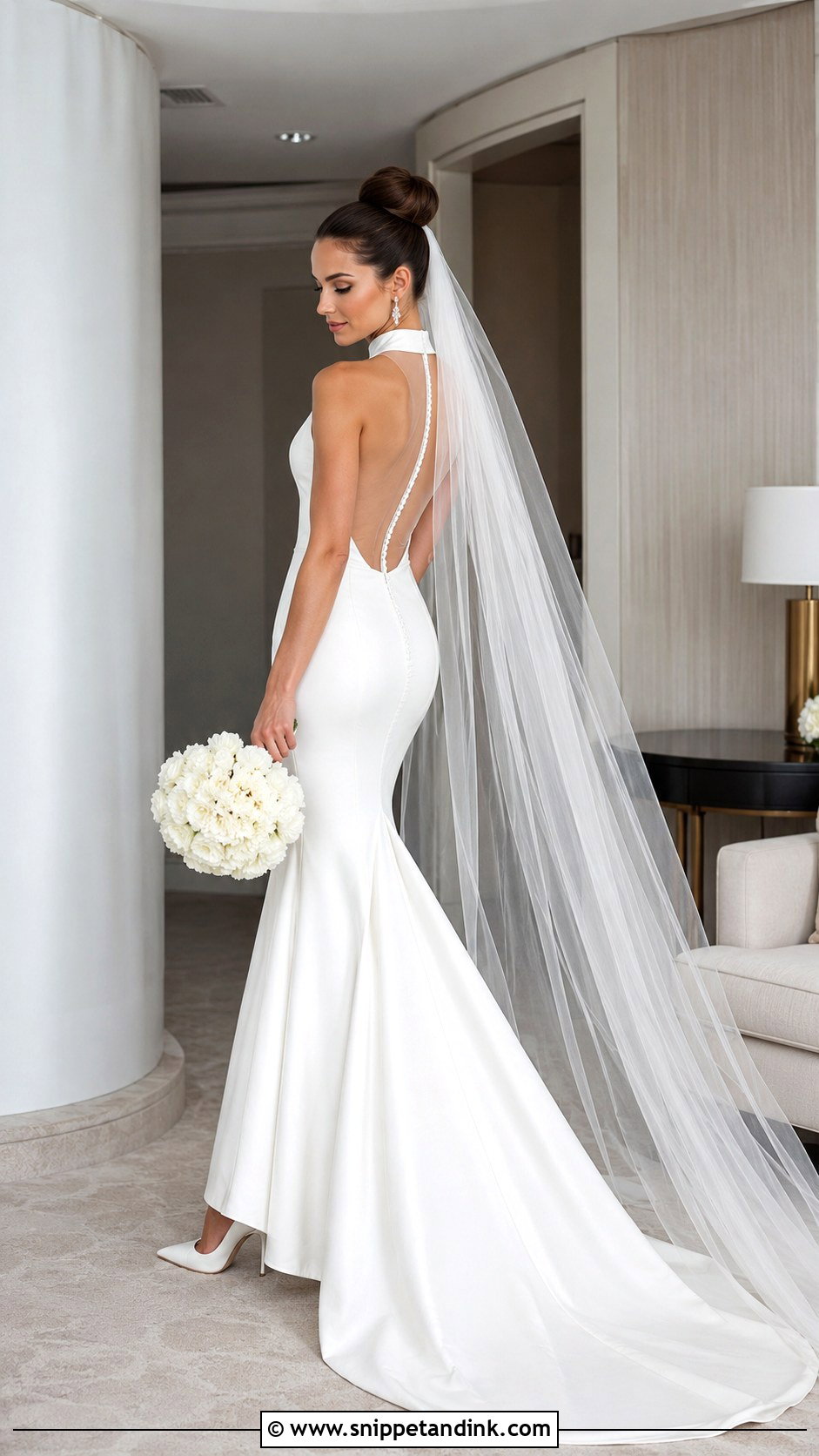 Halter Mermaid Wedding Dress - Snippet and Ink - 20 Dreamy Wedding Dress Mermaid Ideas