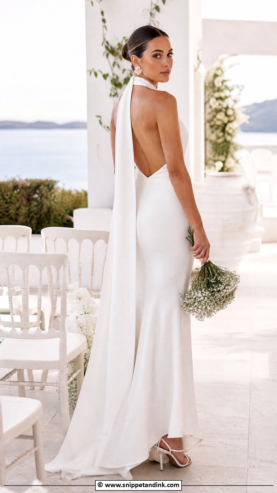Halter Neck Bridal Dress - Snippet and Ink - 35 Latest Bridal Dresses