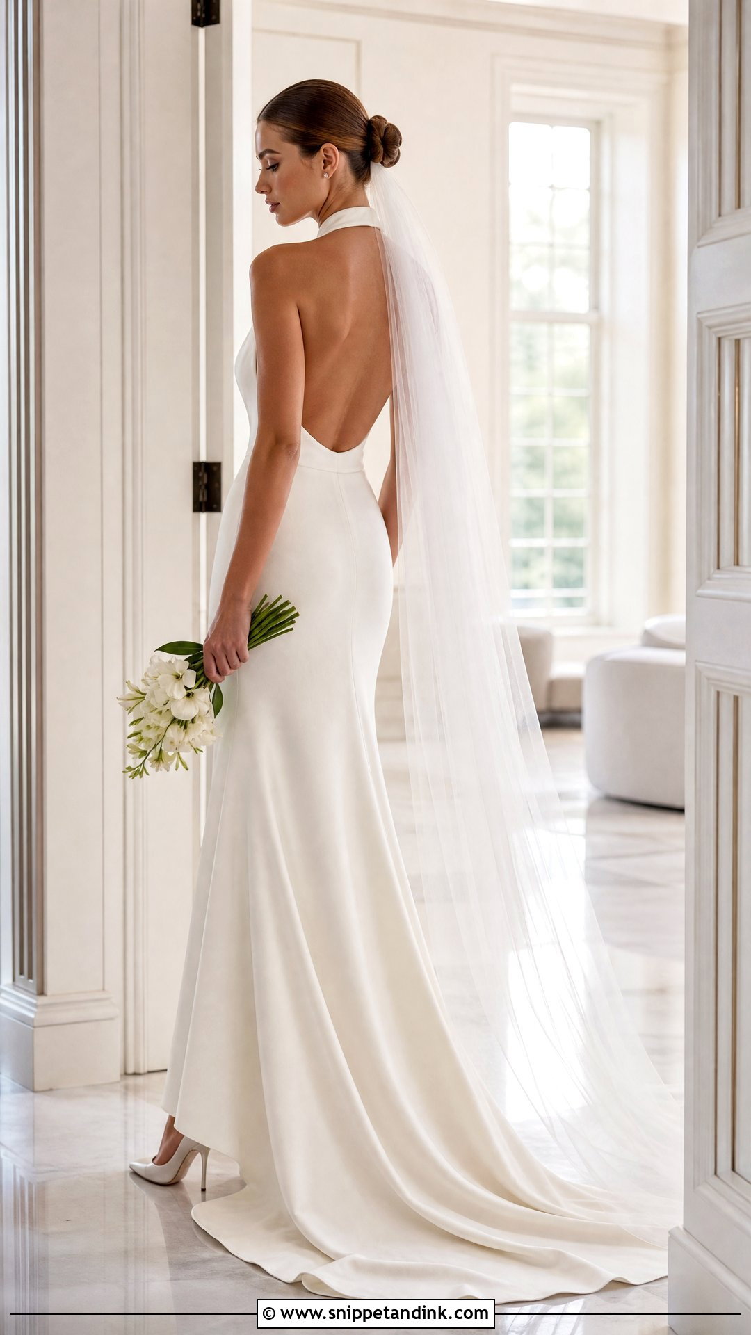 Halter Neck Bridal Dress - Snippet and Ink - 25 Bridal Dresses Simple Elegant