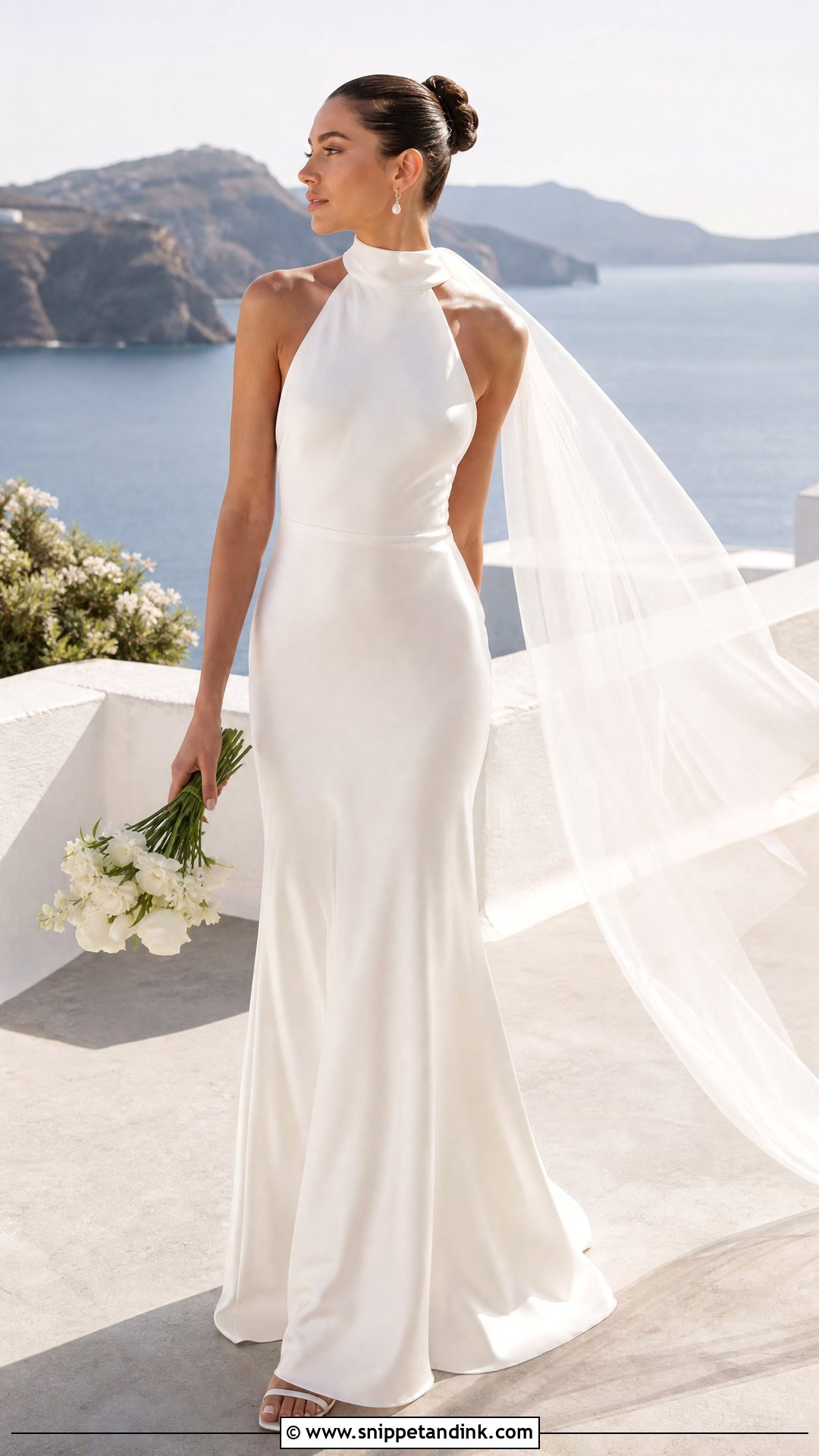 Halter Neck Bridal Gown - Snippet and Ink - 20 Vogue Bridal Ideas