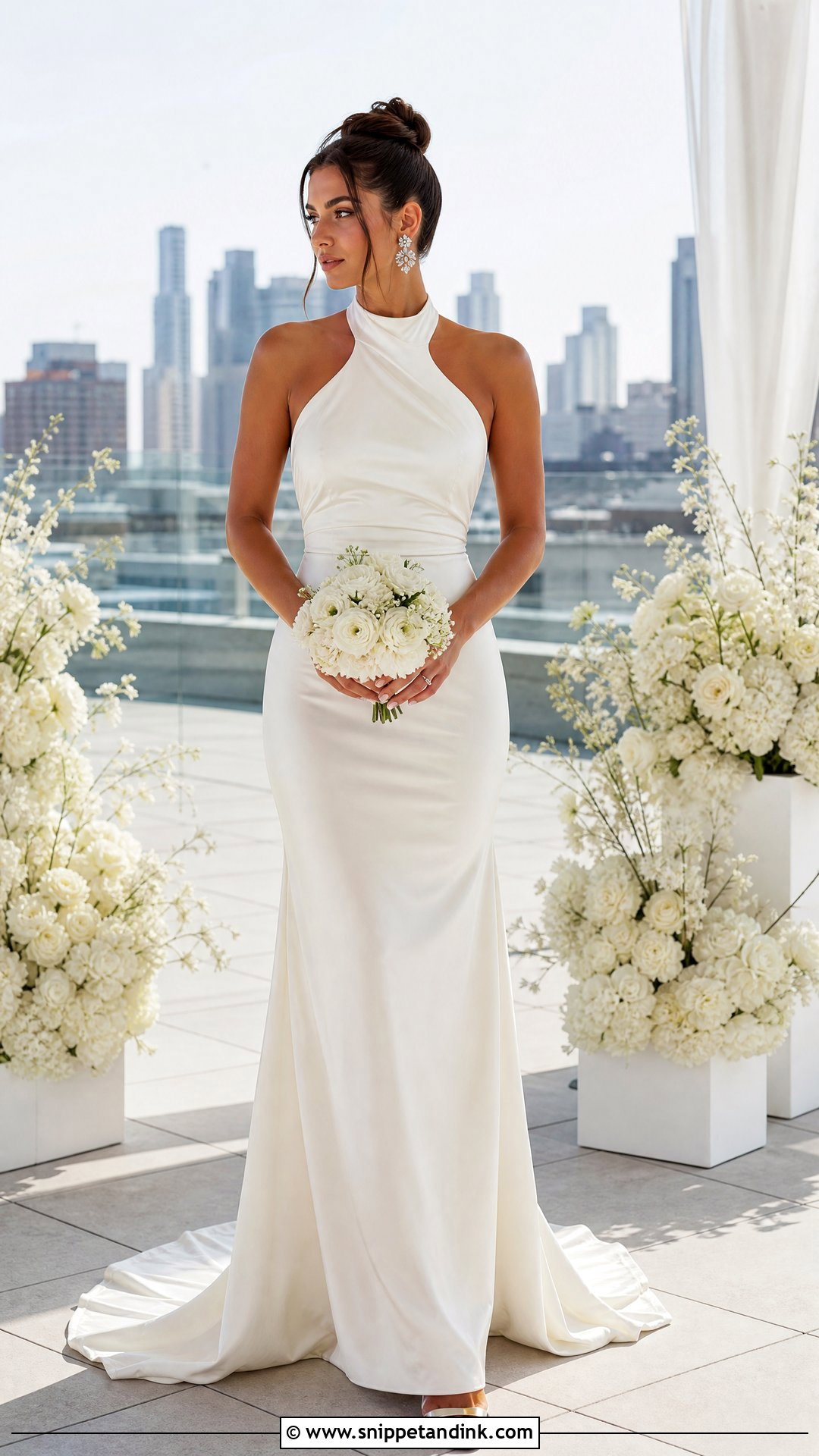 Halter Neck Bridal Gown - Snippet and Ink - 25 Elegant Bridal Gown Ideas